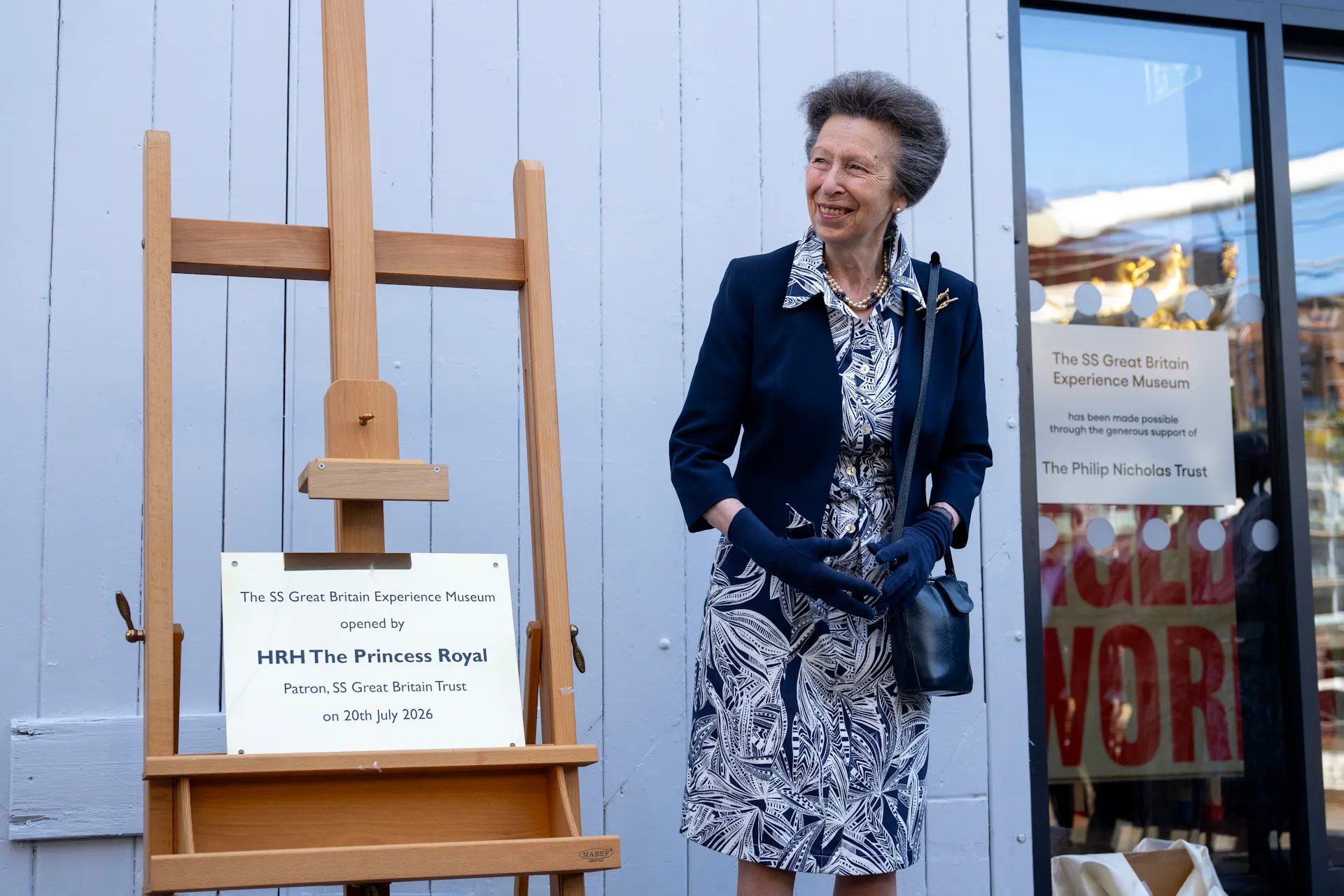 Images of HRH the Princess Royal opening and visiting the new museum