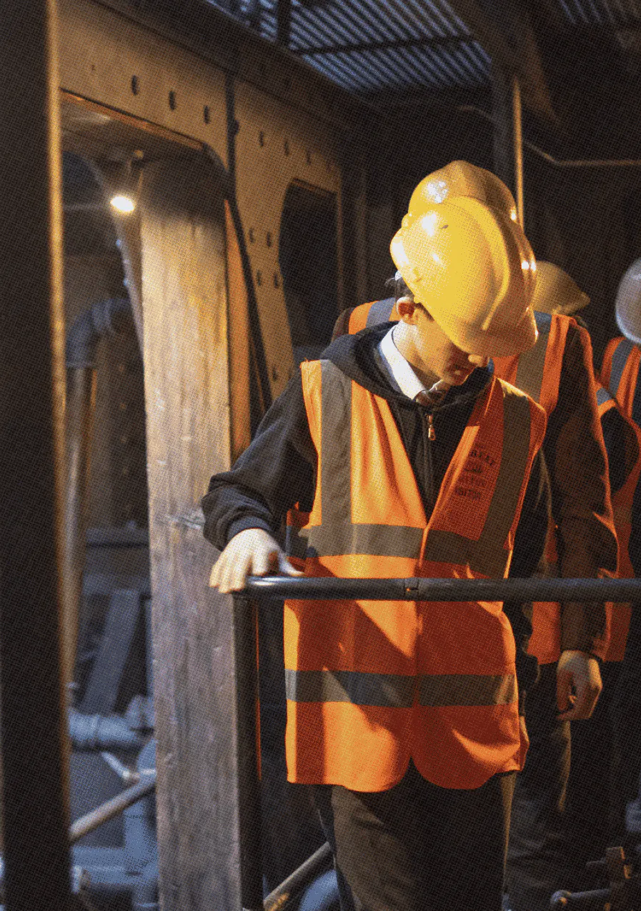 Future Brunels sponsored tour of the engine room at Bristol Dockyards