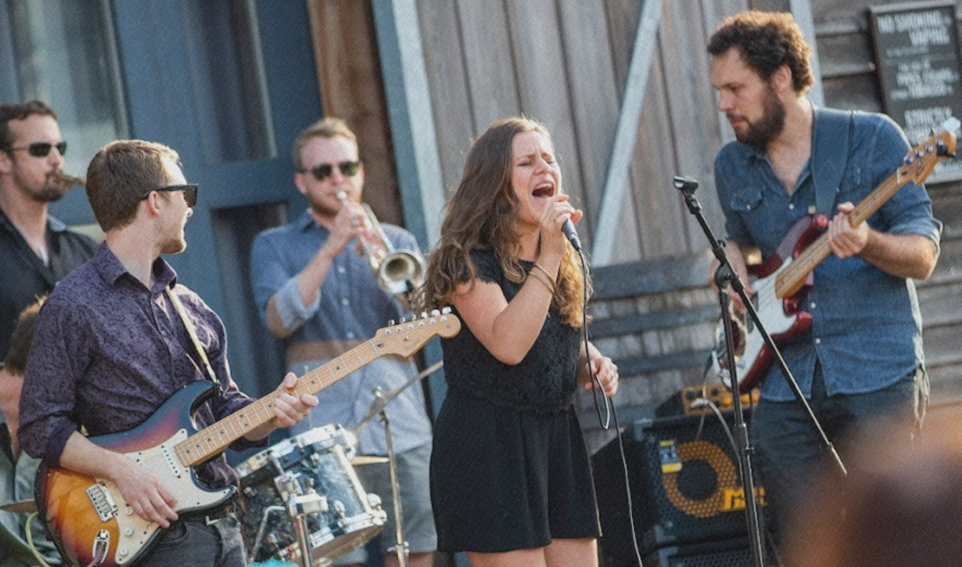 Band performing at Bristol Dockyards, home of SS Great Britain