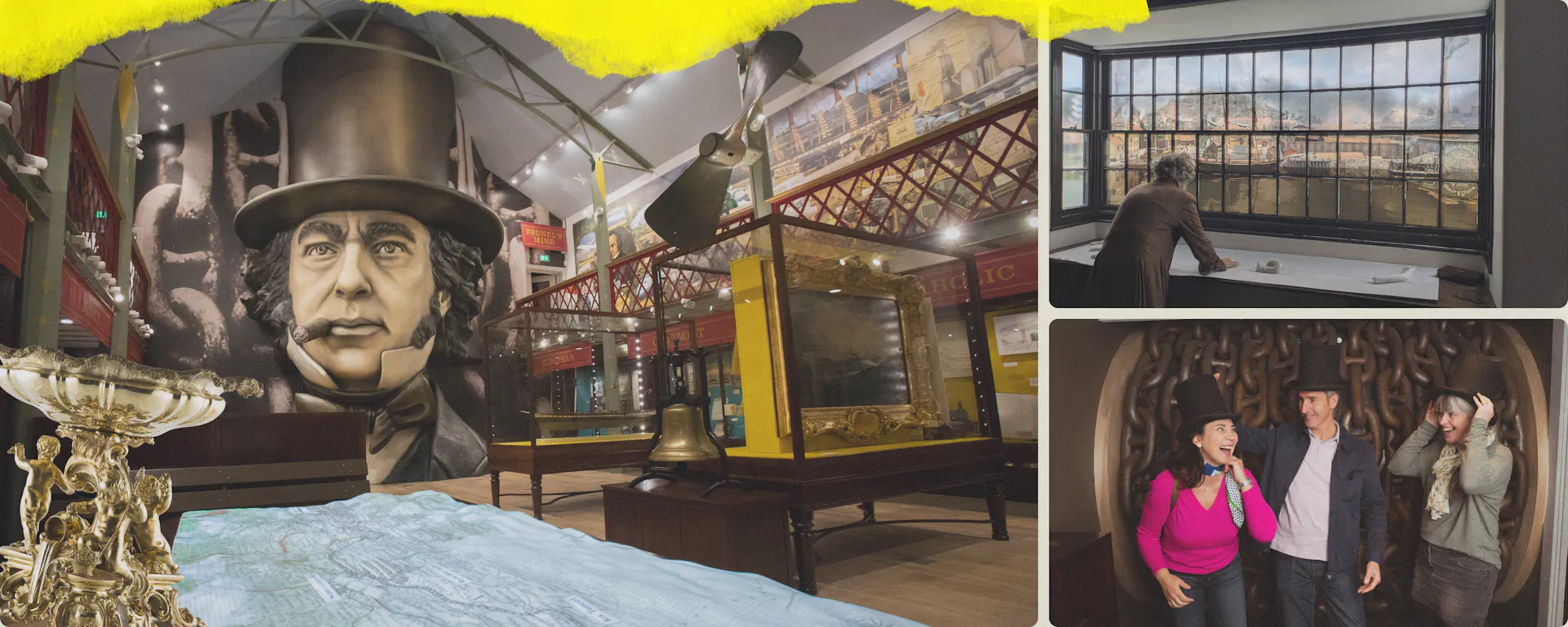 Three Different Angles of the Being Brunel Museum