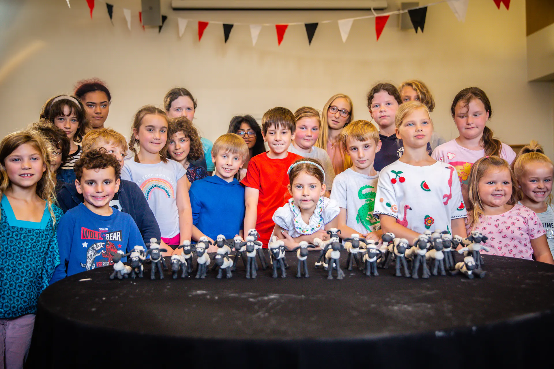 Family in Shaun the sheep Clay Workshop