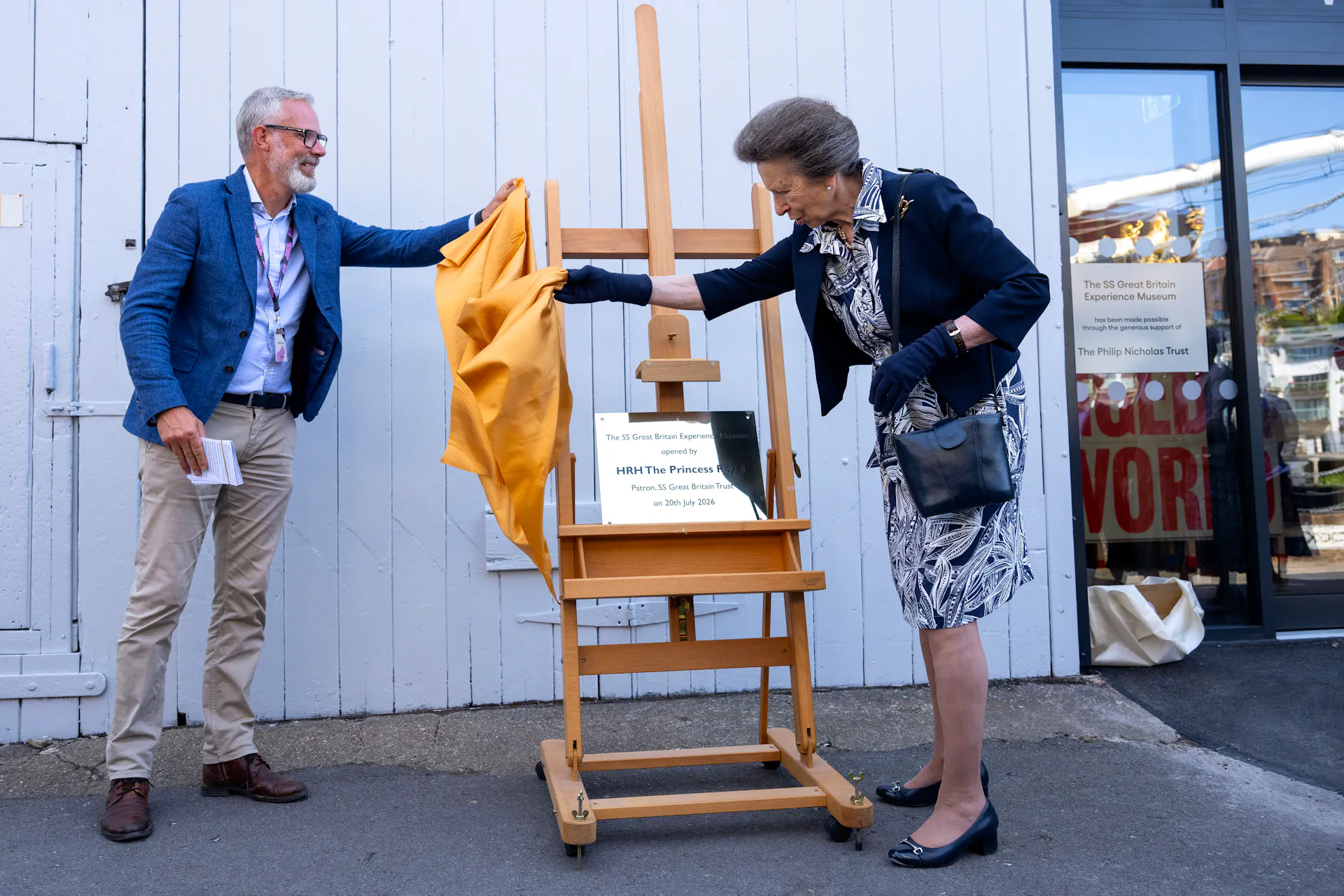 Images of HRH the Princess Royal opening and visiting the new museum 