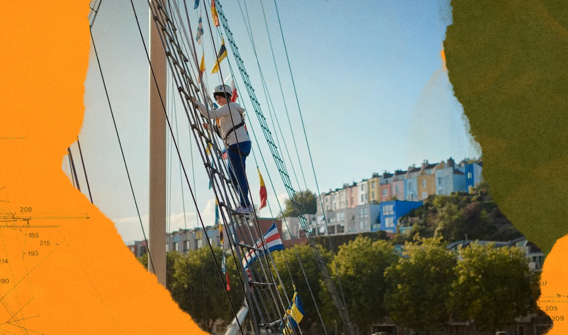Go Aloft, rig climbing experience, at Bristol Dockyards