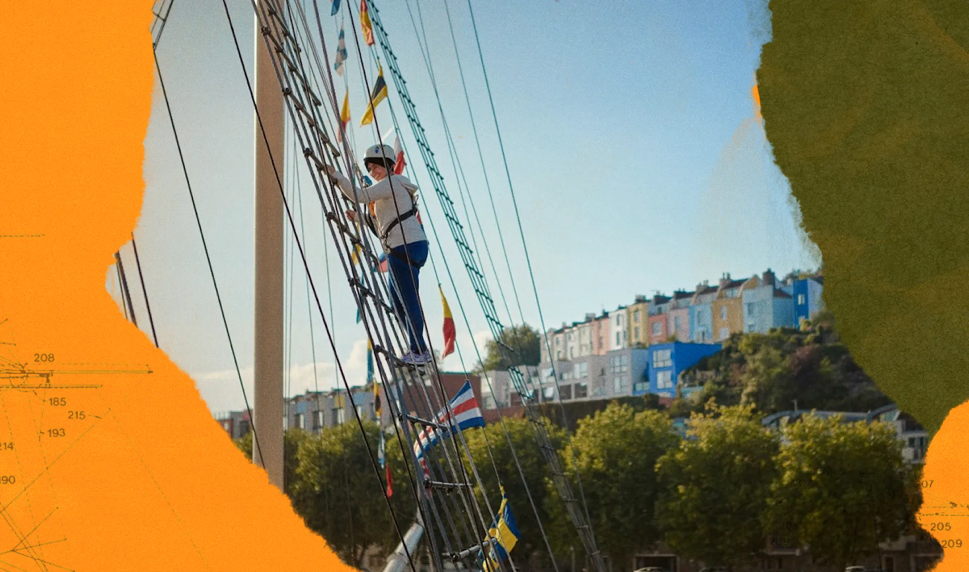 Go Aloft, rig climbing experience, at Bristol Dockyards