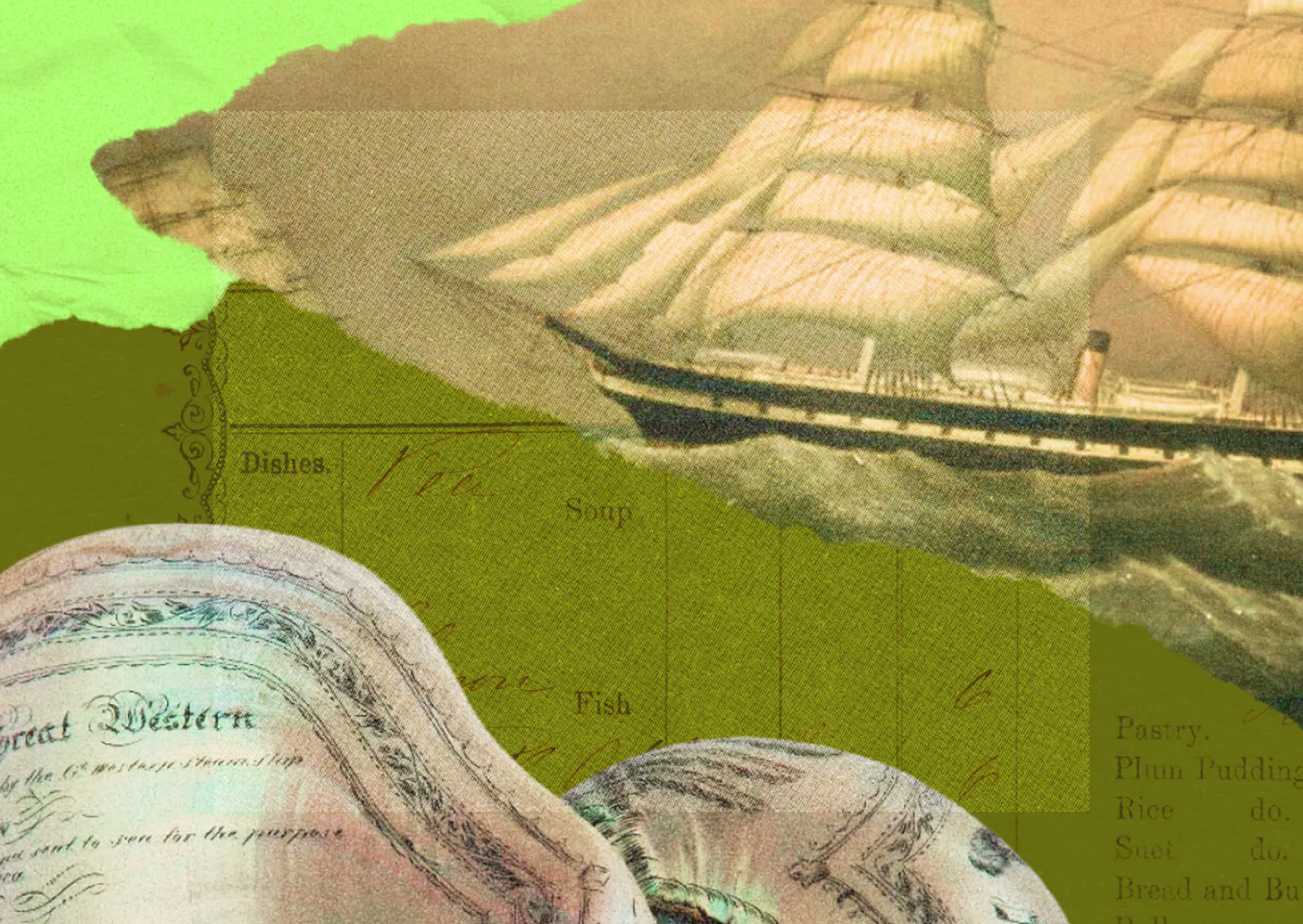 Collage of archive materials from Bristol Dockyards