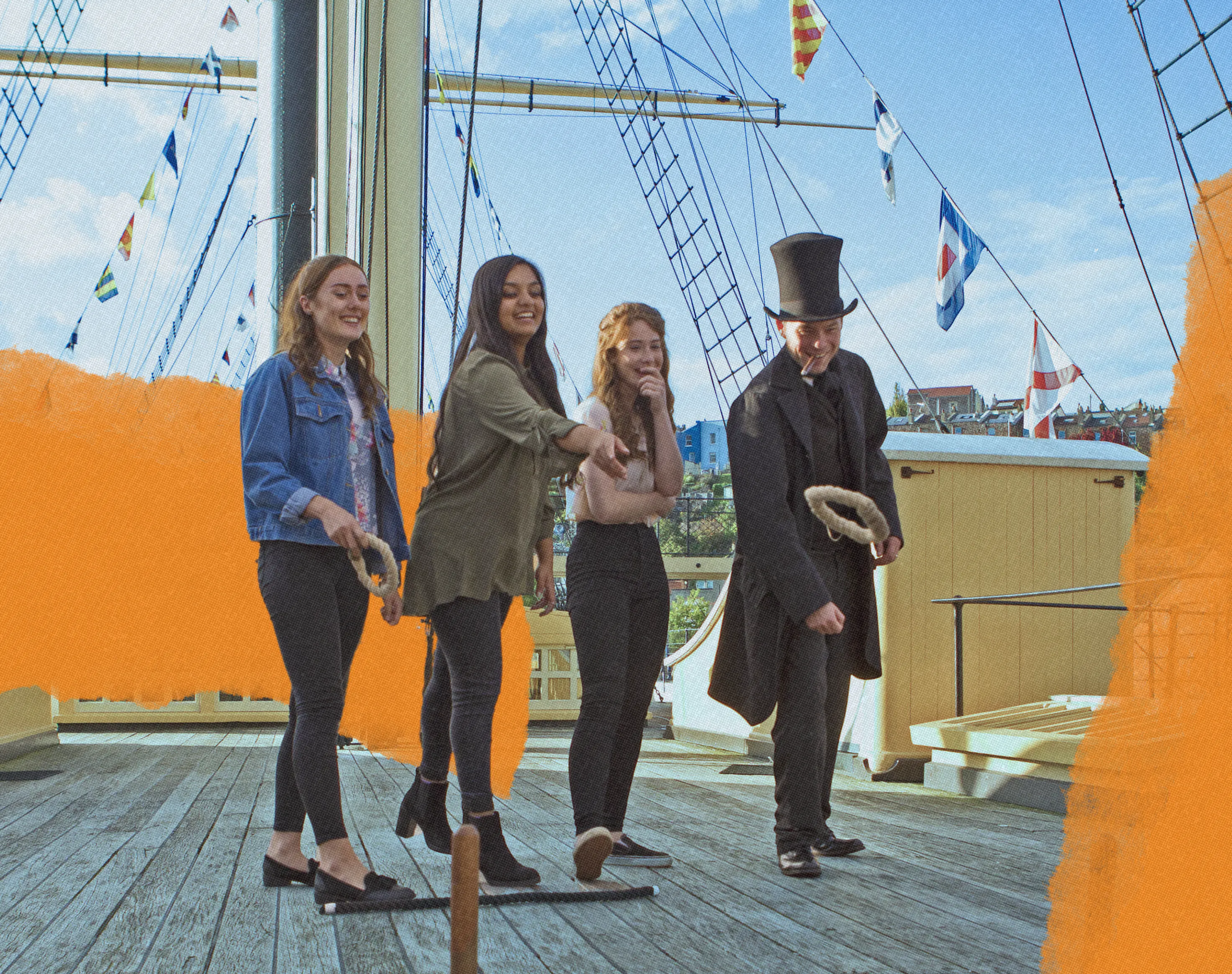 Student Group on the SSGB at Bristol Dockyards