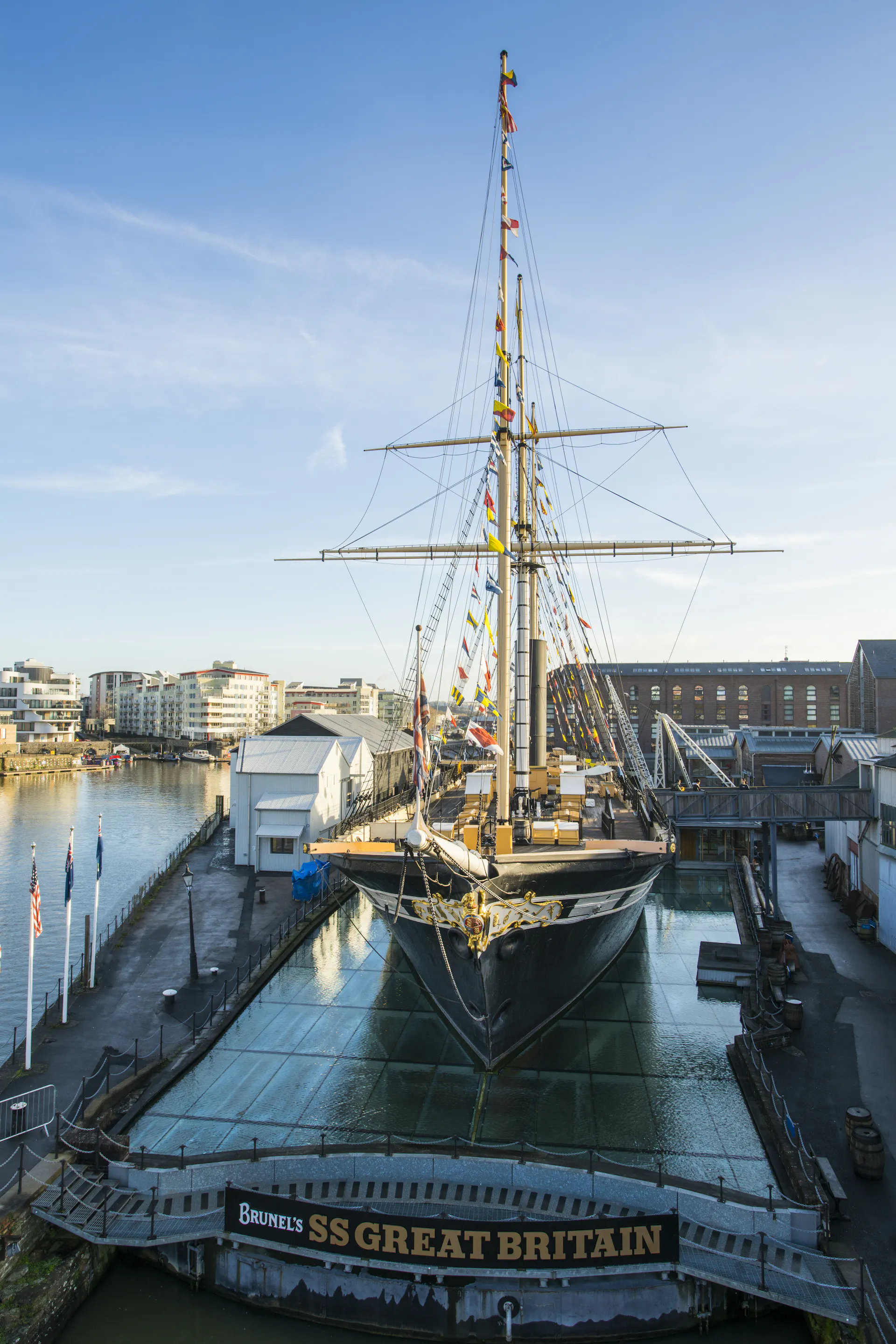 Brunel's SS Great Britain ship at Bristol Dockyards