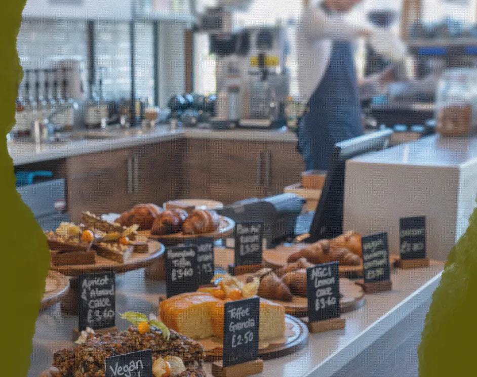 A photo of the interior of The Board Walk - the cafe at Bristol Dockyards