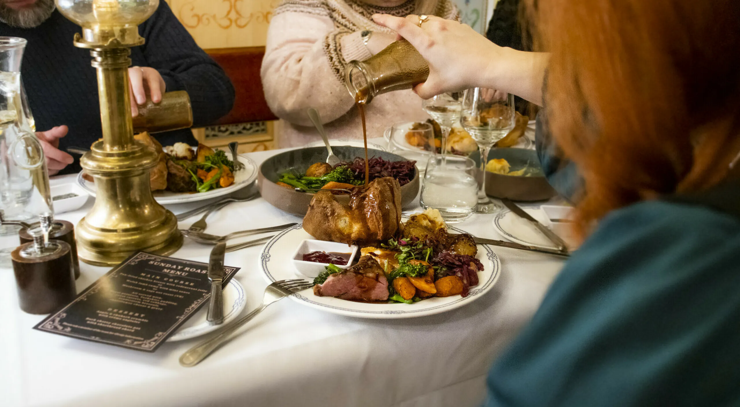 Sunday Roast event first class dining saloon