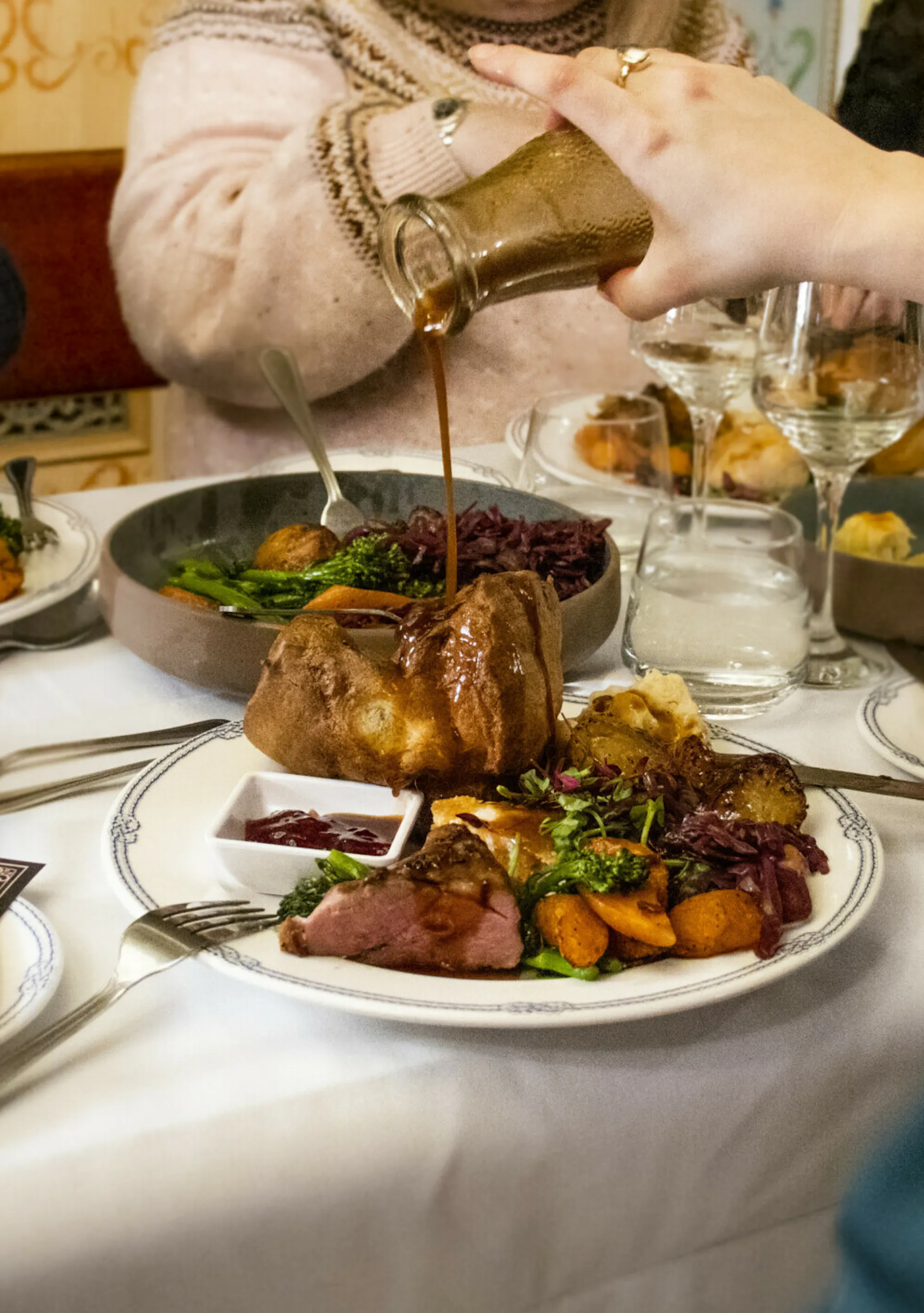 Sunday Roast event first class dining saloon