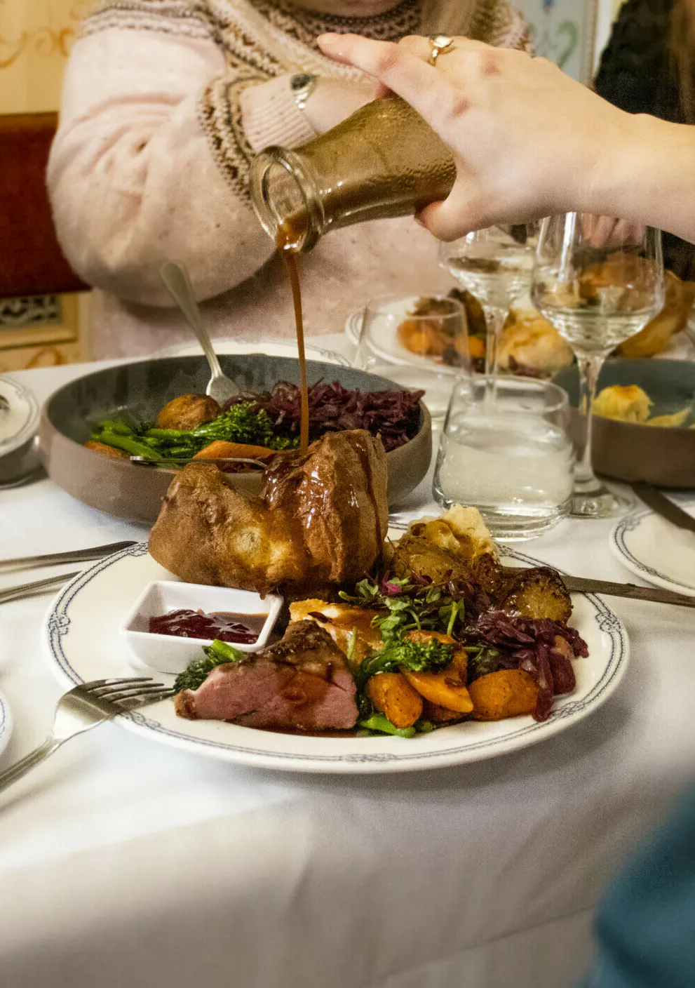 Sunday Roast event first class dining saloon