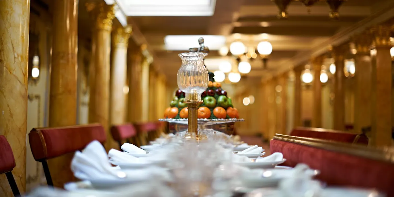 Bristol Dockyards First Class Dining Room aboard the SS Great Britain