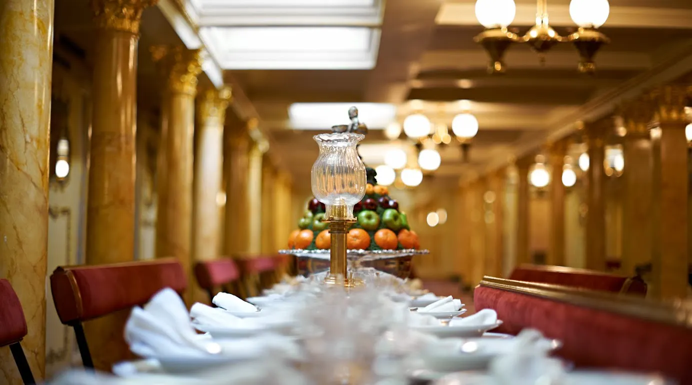 Bristol Dockyards First Class Dining Room aboard the SS Great Britain
