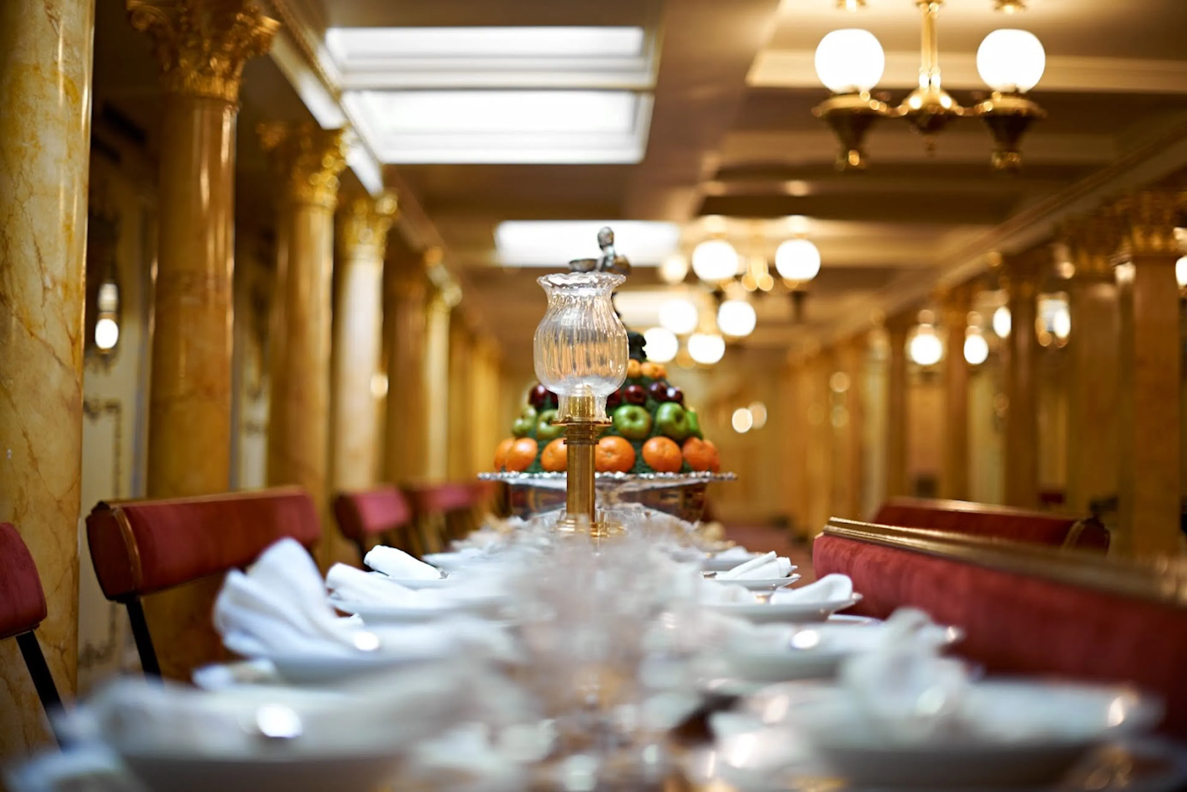 Bristol Dockyards First Class Dining Room aboard the SS Great Britain 