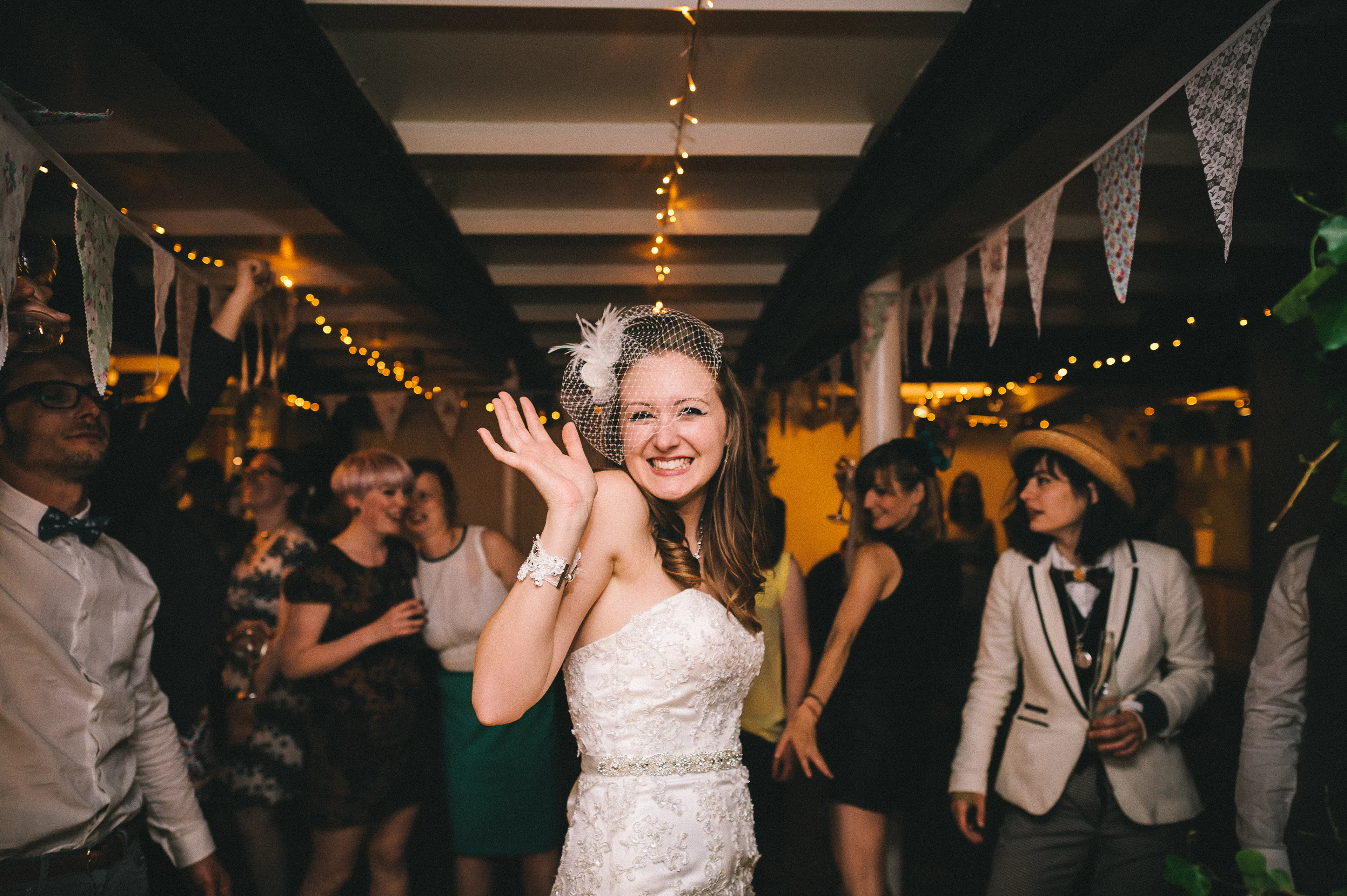 Bristol Dockyards Wedding Party in the Haywood Saloon 
