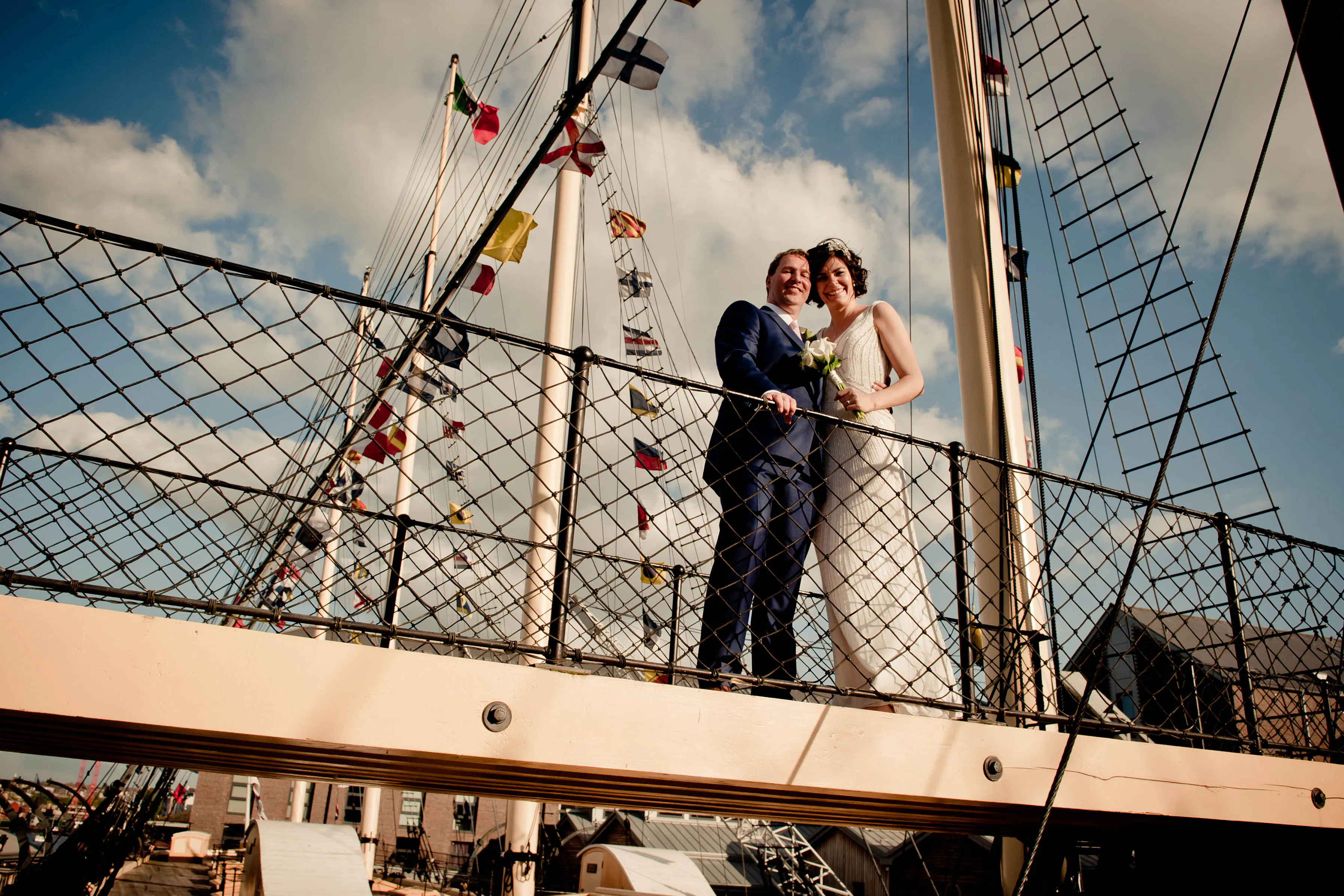 Bristol Dockyards Wedding on the Weather Deck