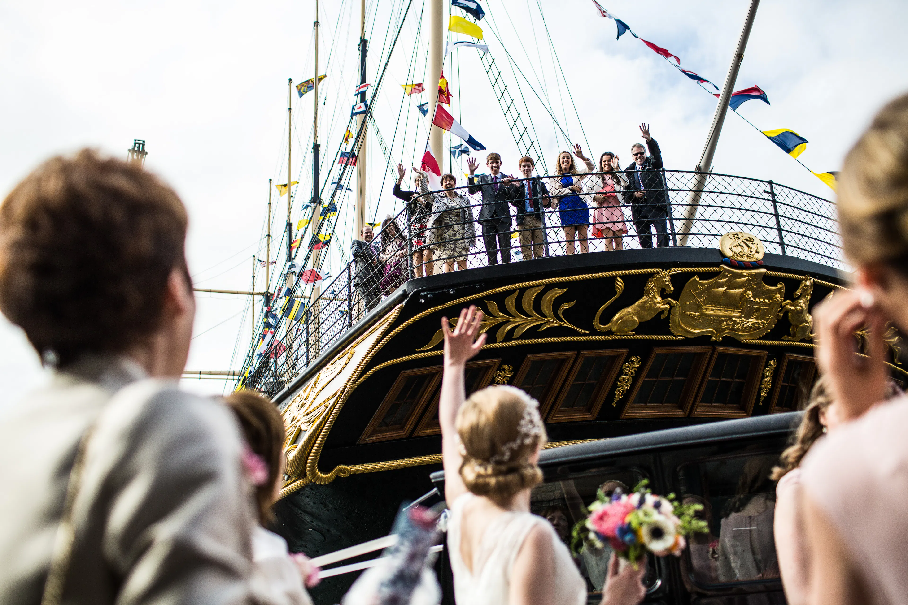 Bristol Dockyards wedding on the ship 