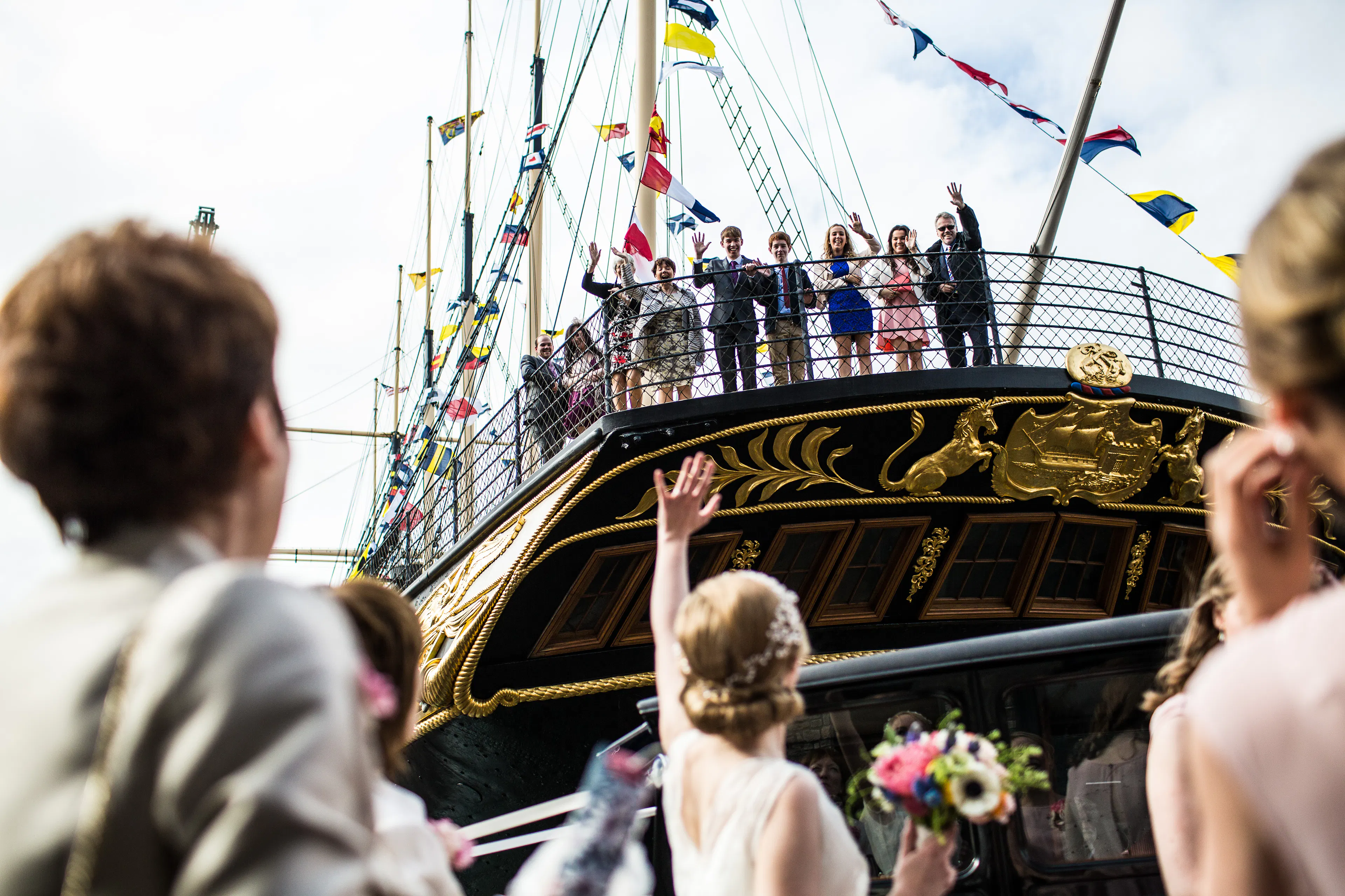 Bristol Dockyards wedding on the ship