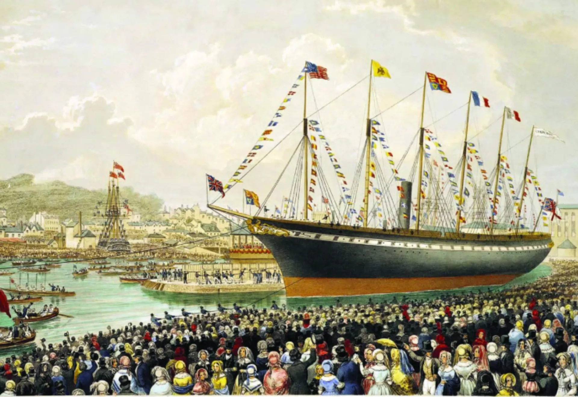 The Launch of the SS Great Britain, 1843