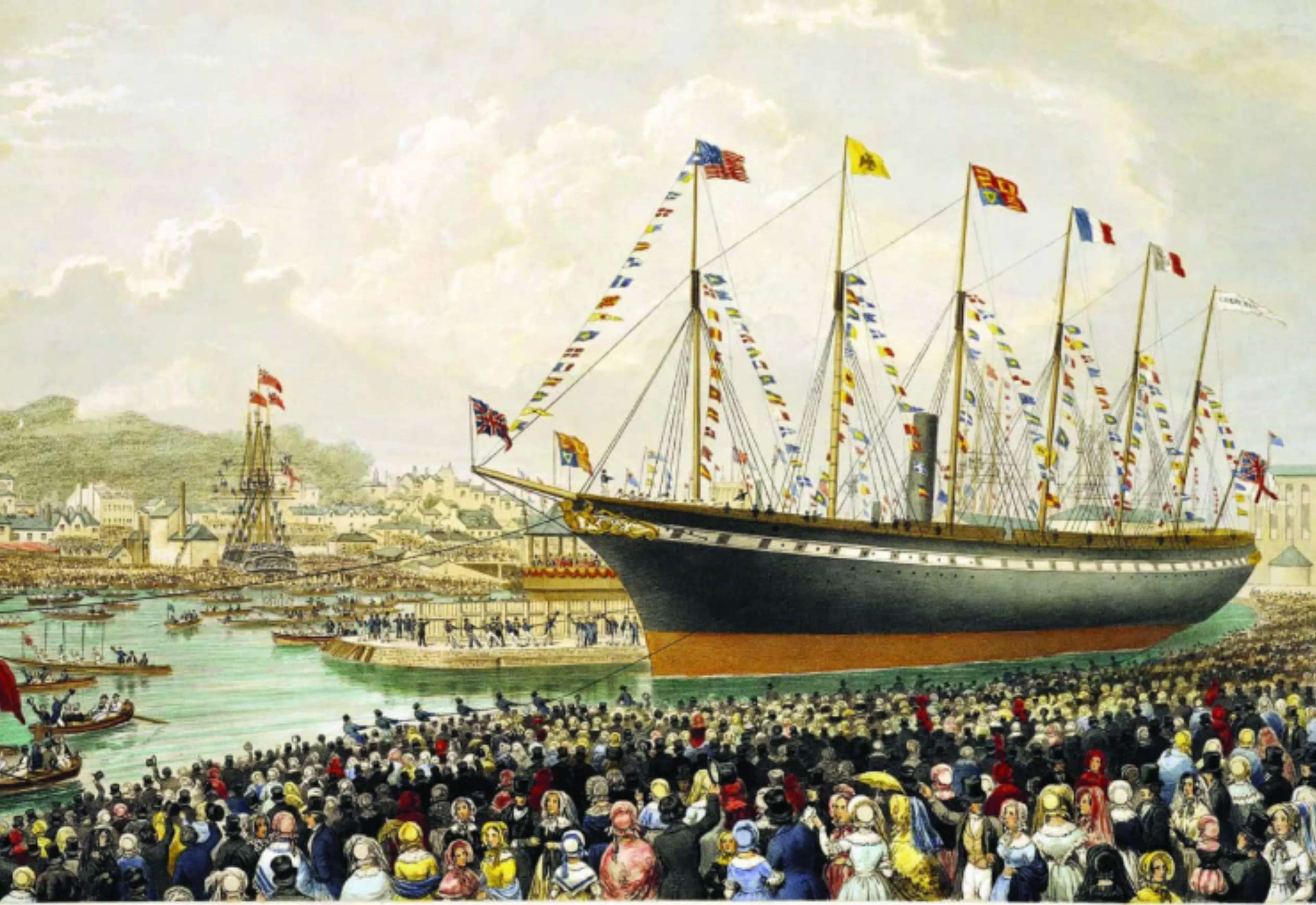 The Launch of the SS Great Britain, 1843