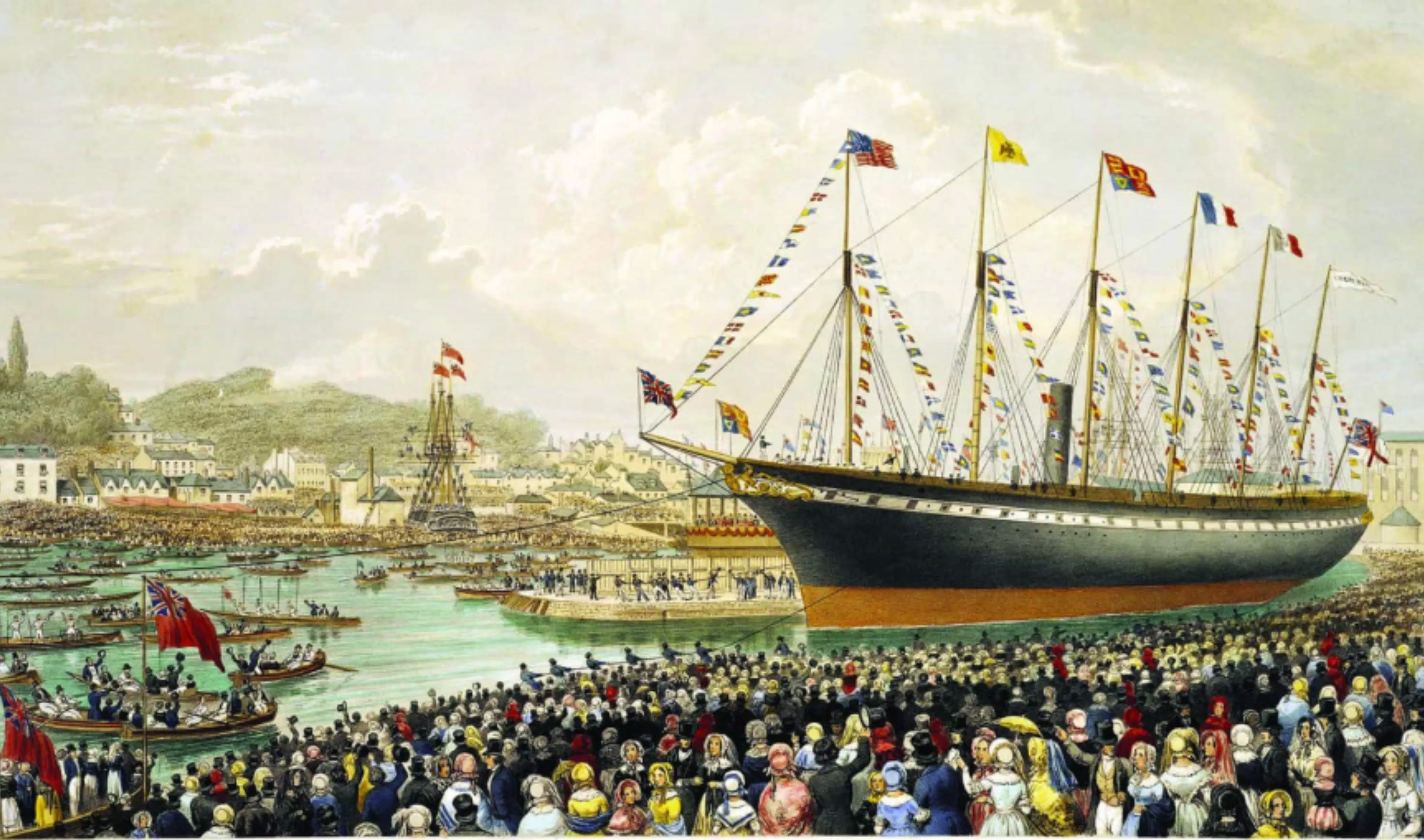 The Launch of the SS Great Britain, 1843