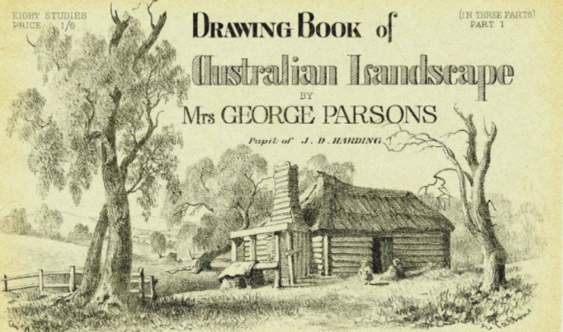 Passenger Elizabeth Parsons’ Drawing Book, 1882