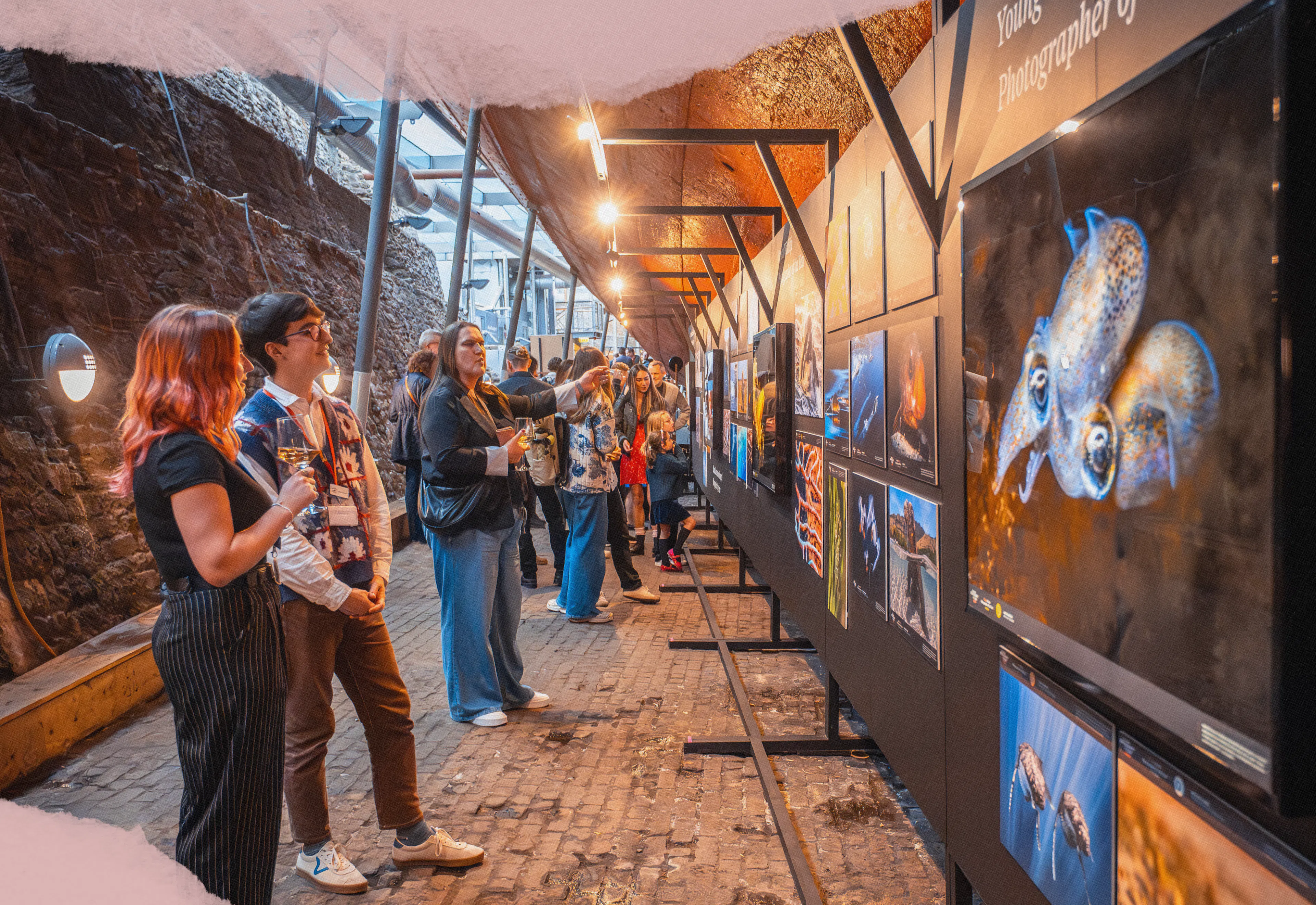 Visitors in the Dry Dock of the SS Great Britain at Bristol Dockyards