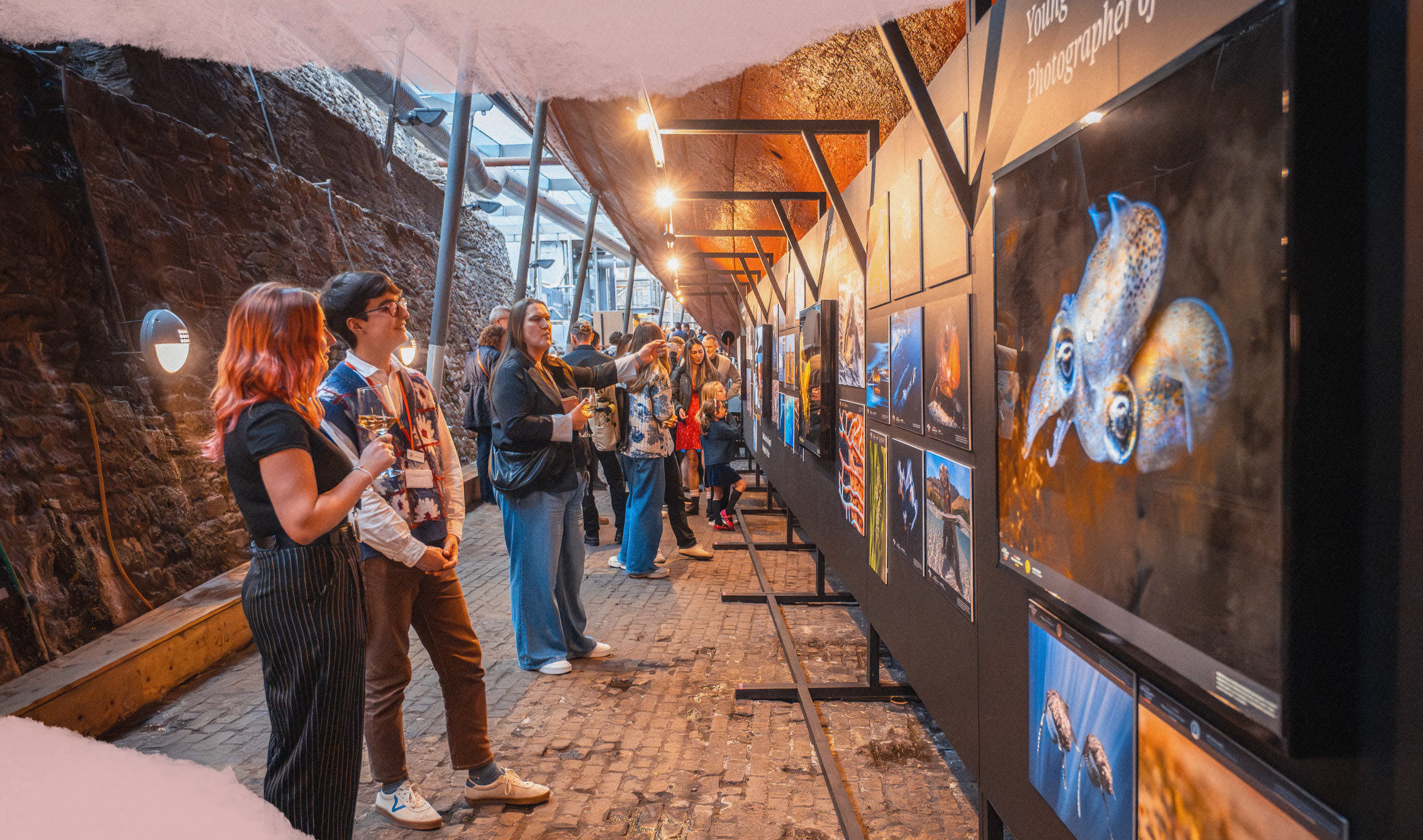 Visitors in the Dry Dock of the SS Great Britain at Bristol Dockyards 