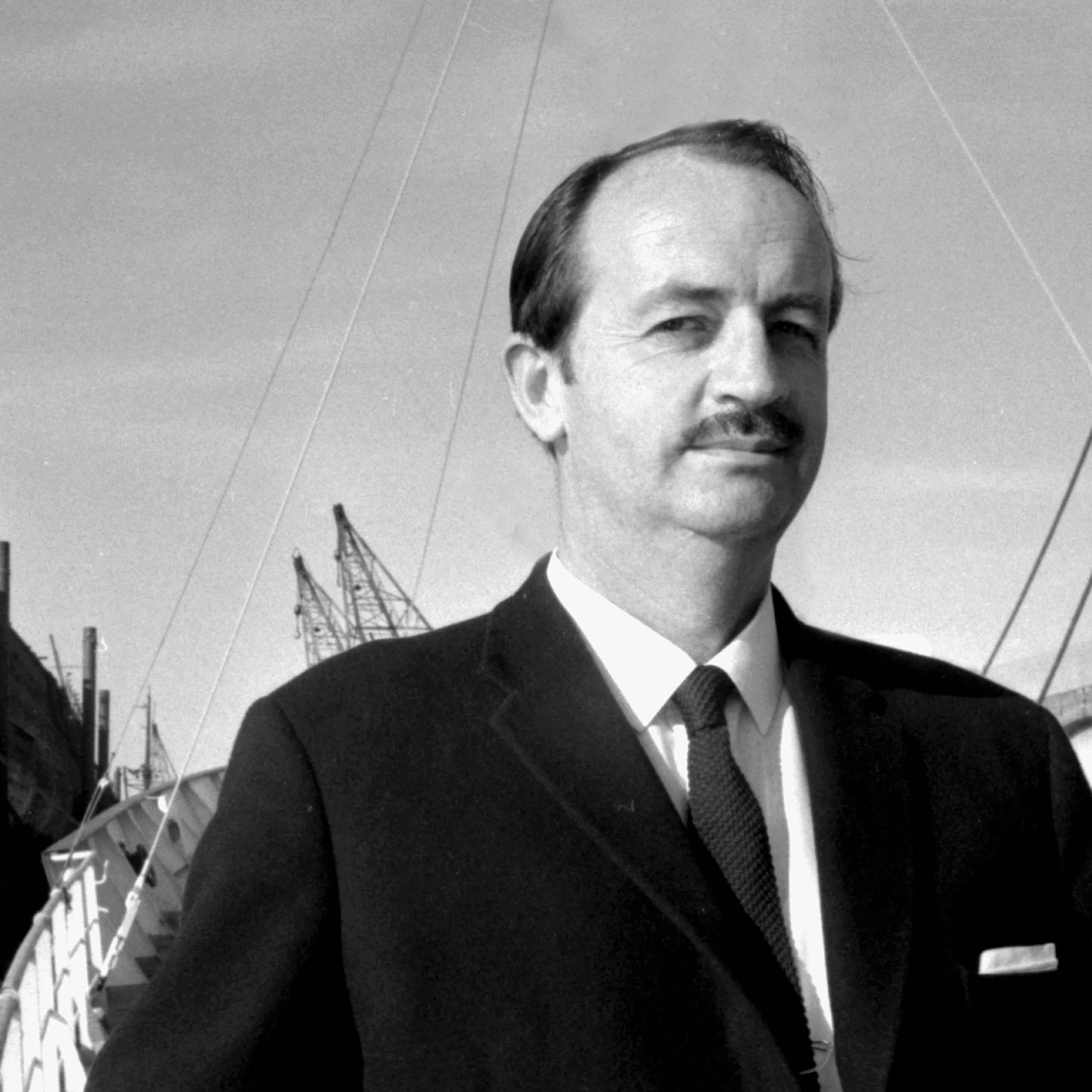 Historical Image Dr. Ewan Corlett by the SS Great Britain 
