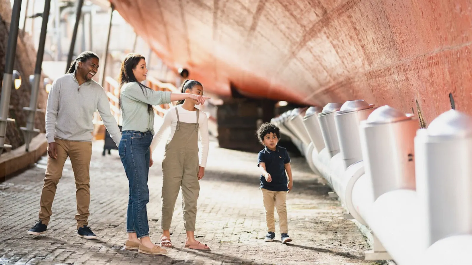 Visitors at Bristol Dockyards