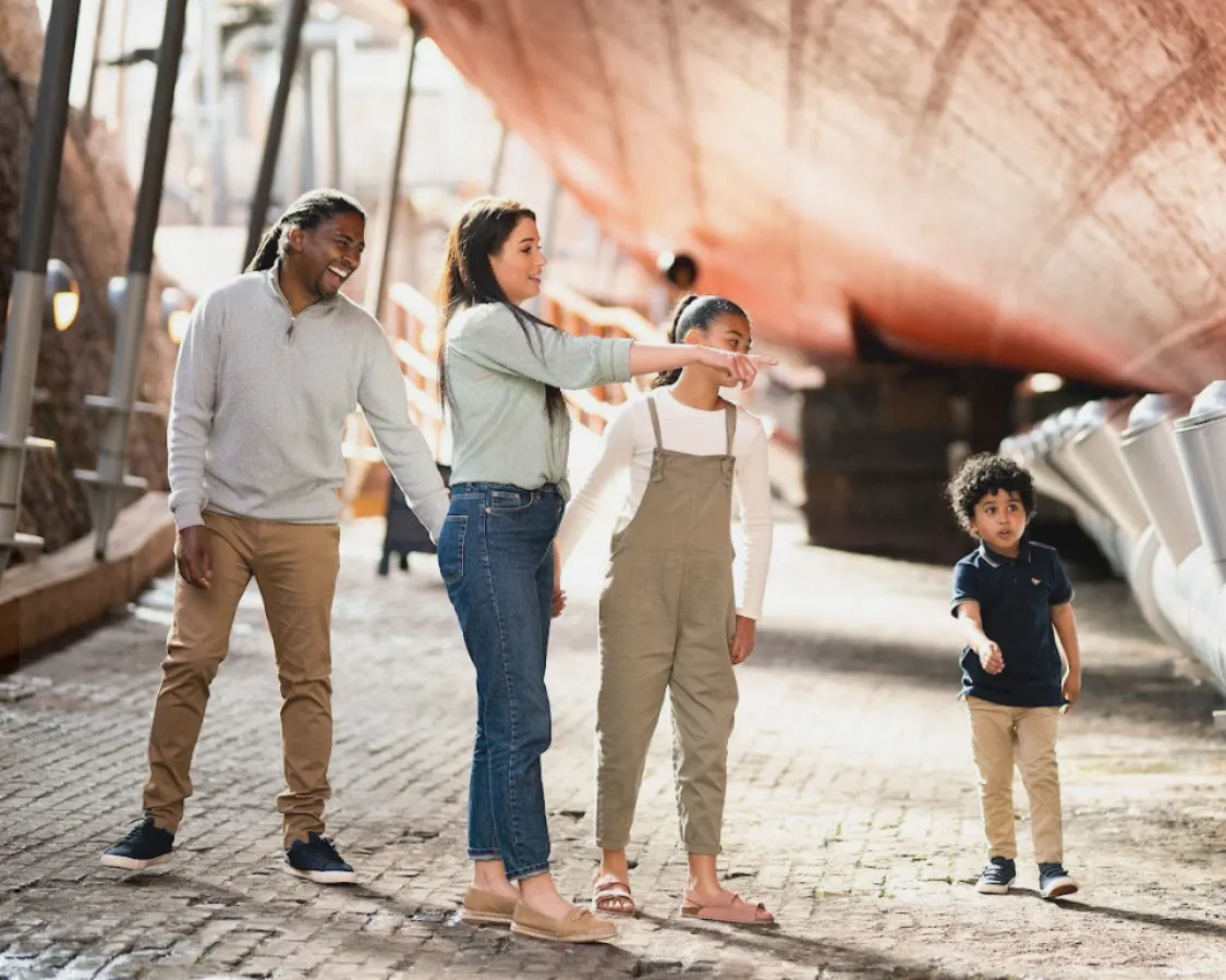 Visitors at Bristol Dockyards