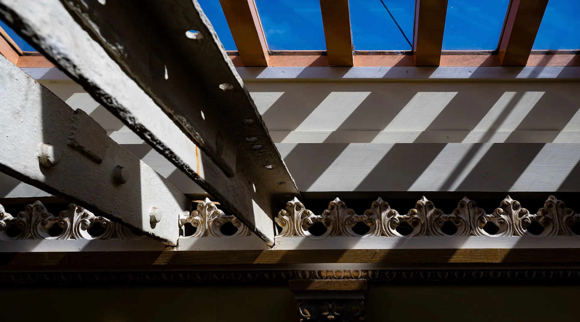 Light beaming into the SS Great Britain at Bristol Dockyards