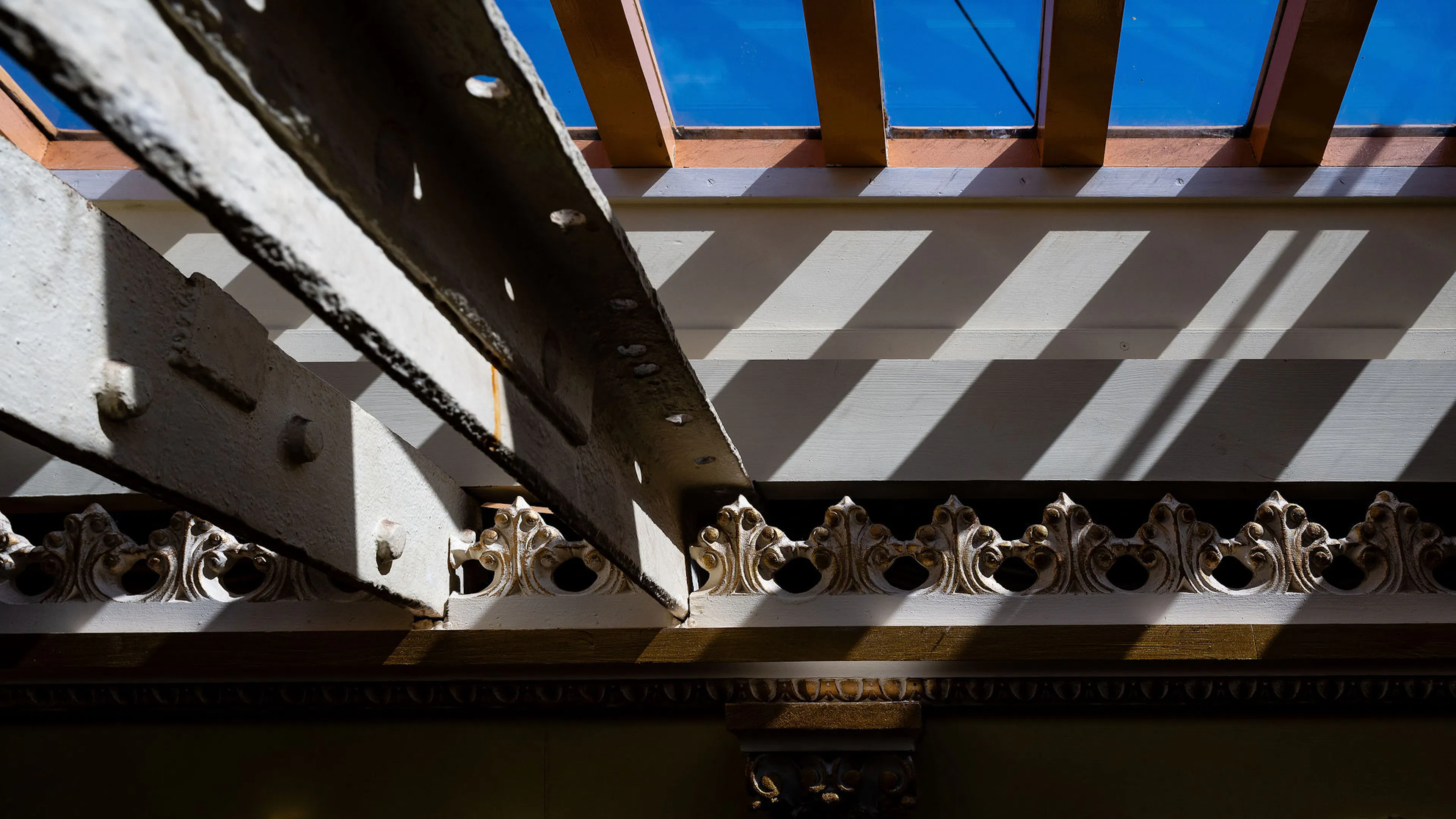 Light beaming into the SS Great Britain at Bristol Dockyards