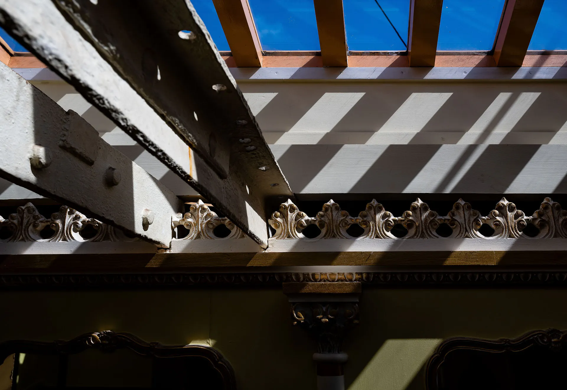 Light beaming into the SS Great Britain at Bristol Dockyards