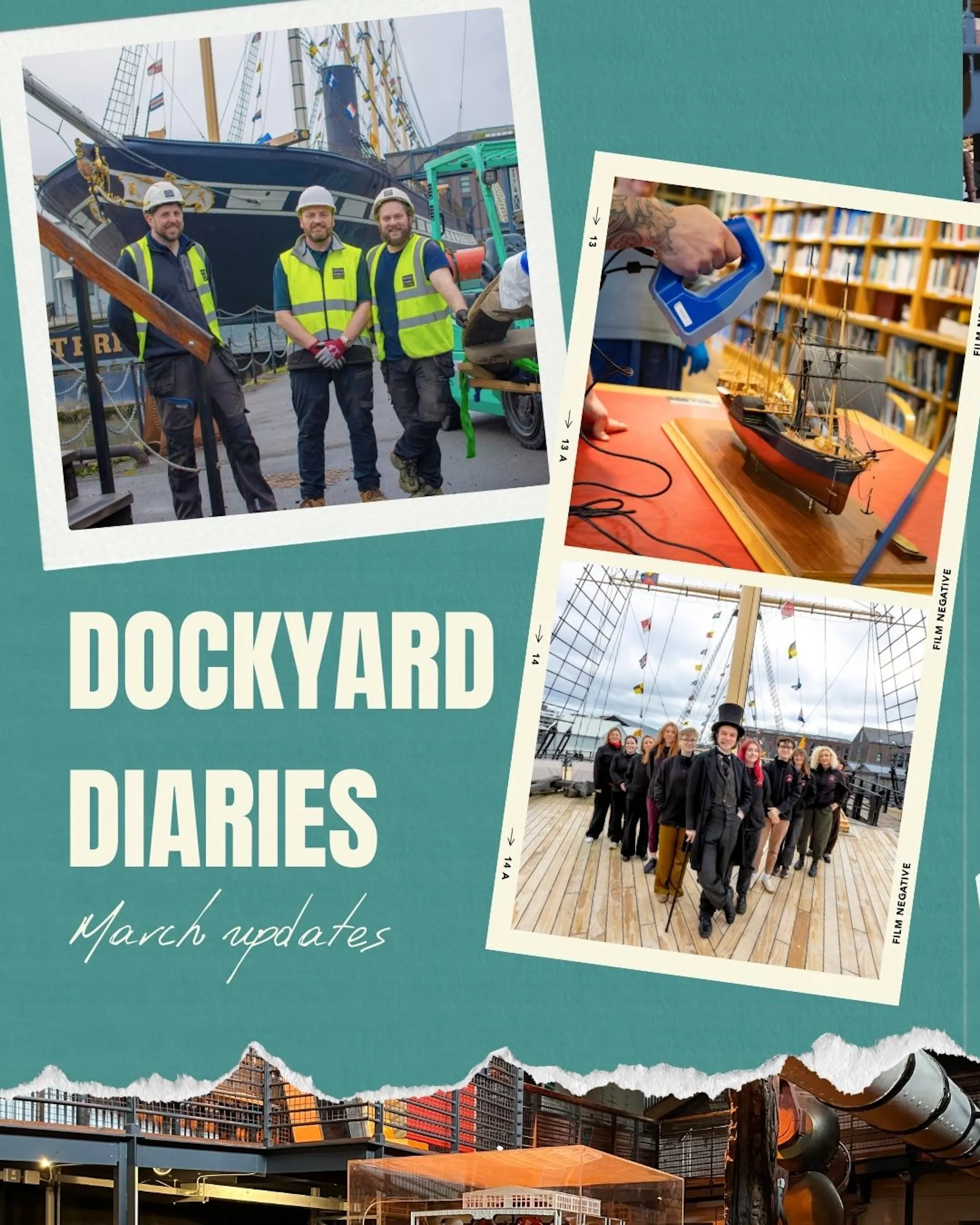 March Dockyard Diary Collage