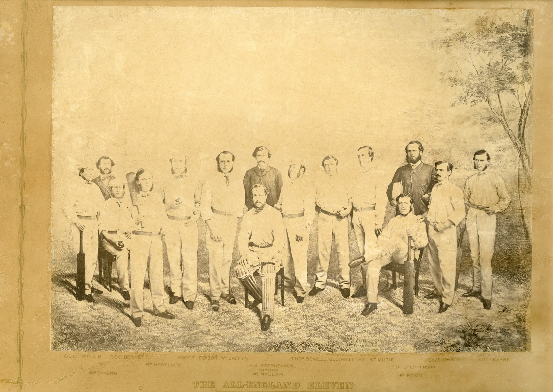 Photographic print of The All-England Eleven, 1862 (courtesy of the SS Great Britain Trust)