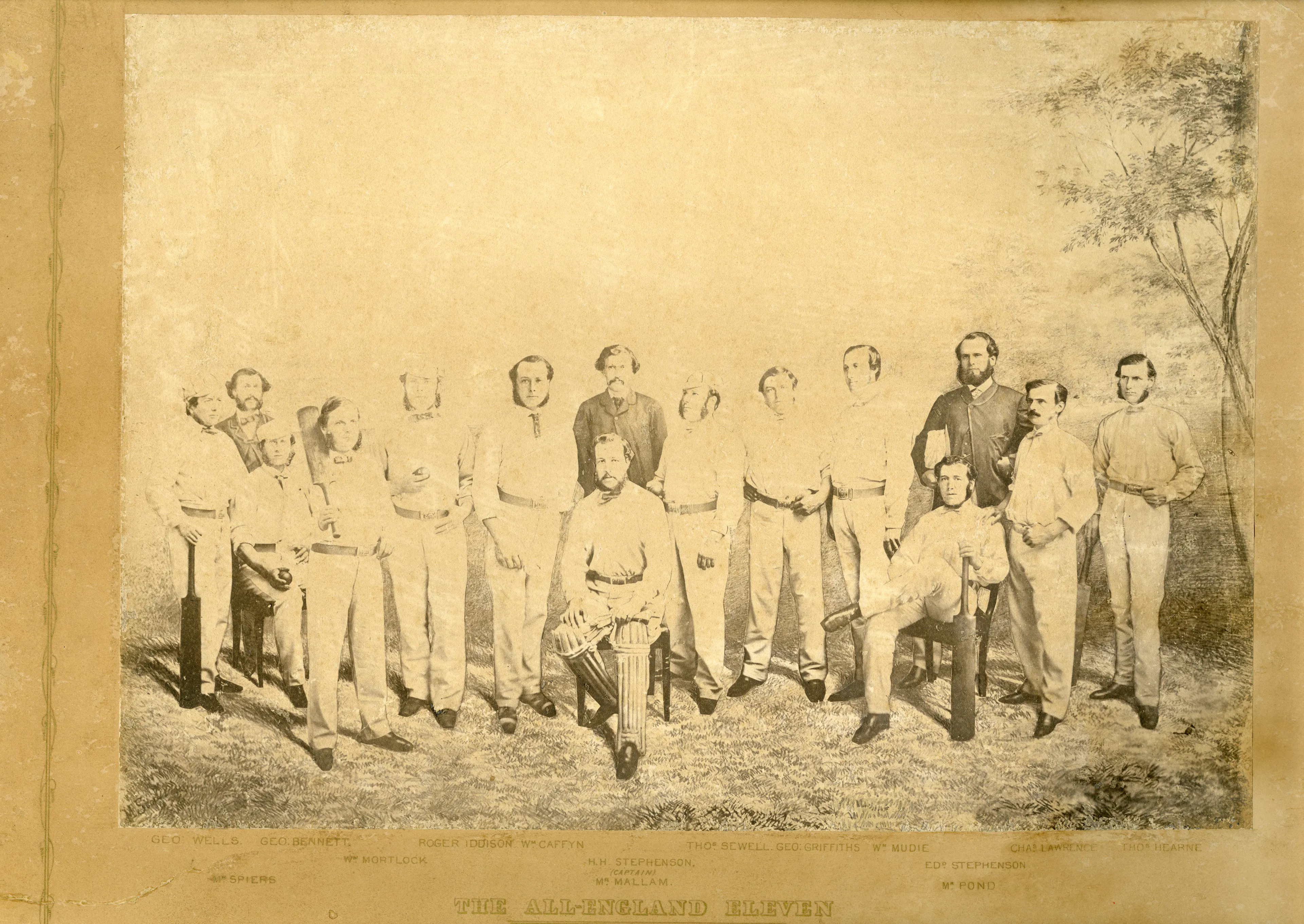 Photographic print of The All-England Eleven, 1862 (courtesy of the SS Great Britain Trust)
