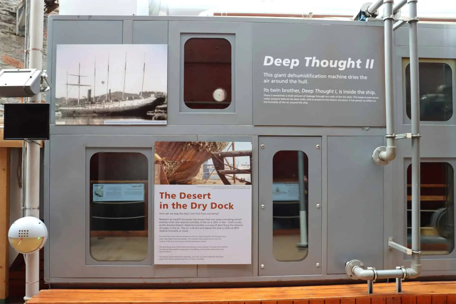 Image of the ship's dehumidifier system