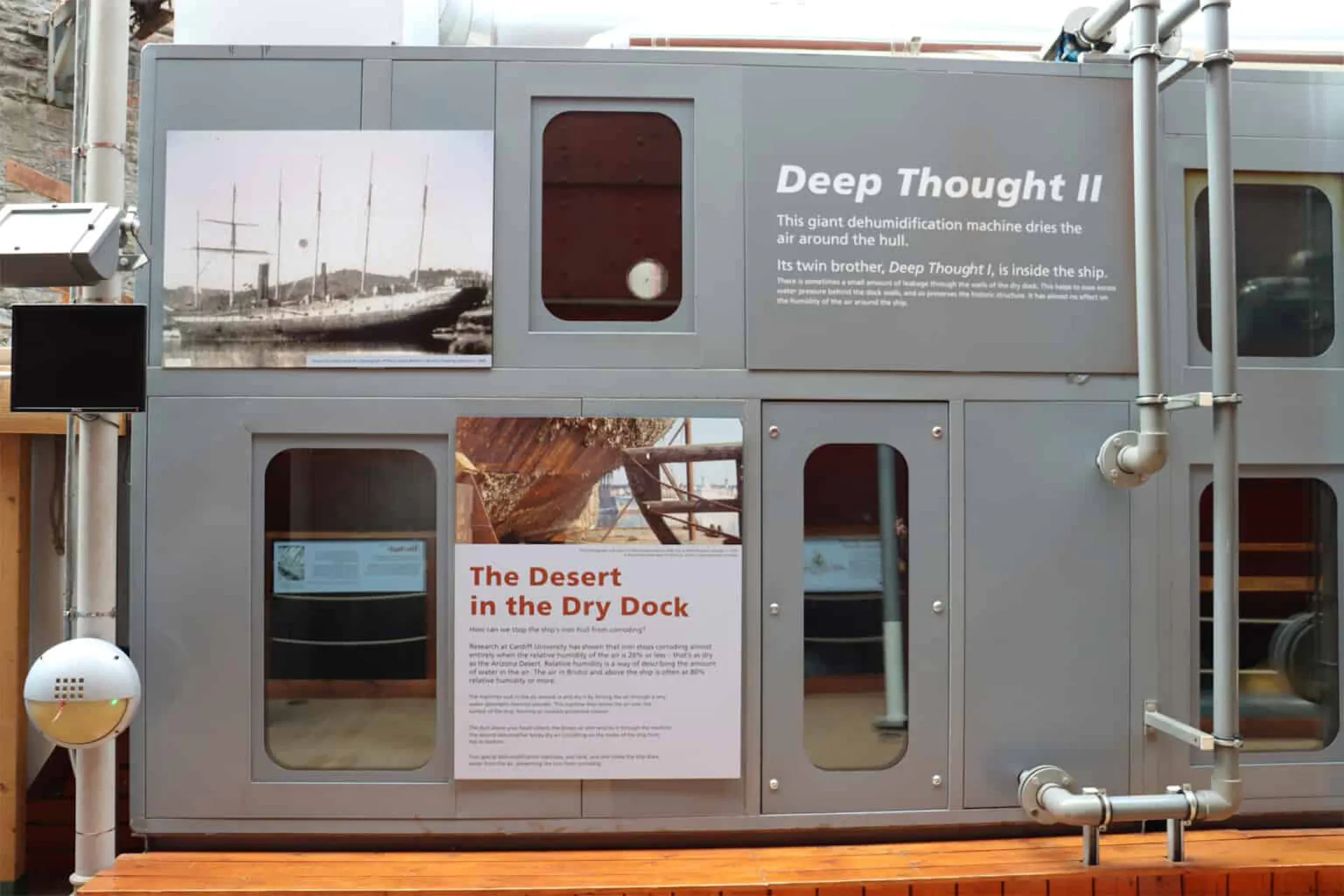 Image of the ship's dehumidifier system