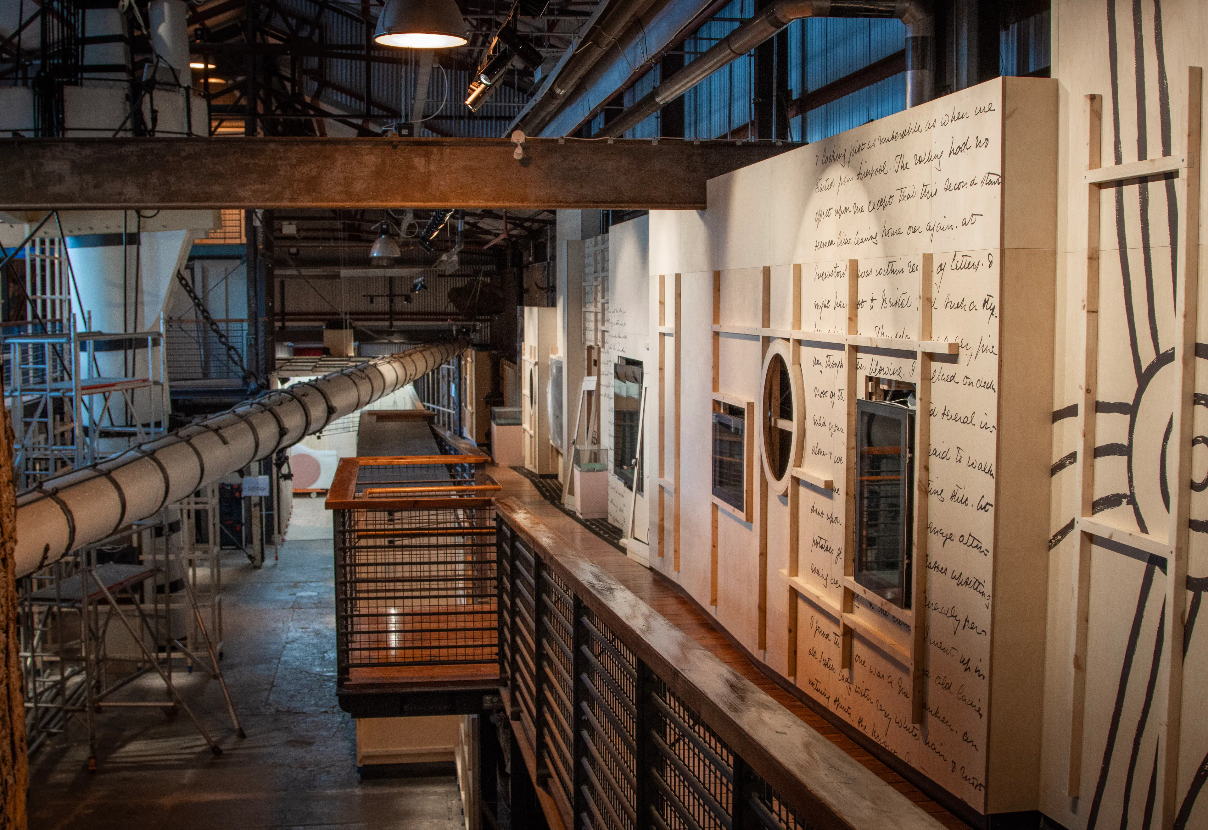 Inside the SS Great Britain Museum Refurb where you can sponsor a yard