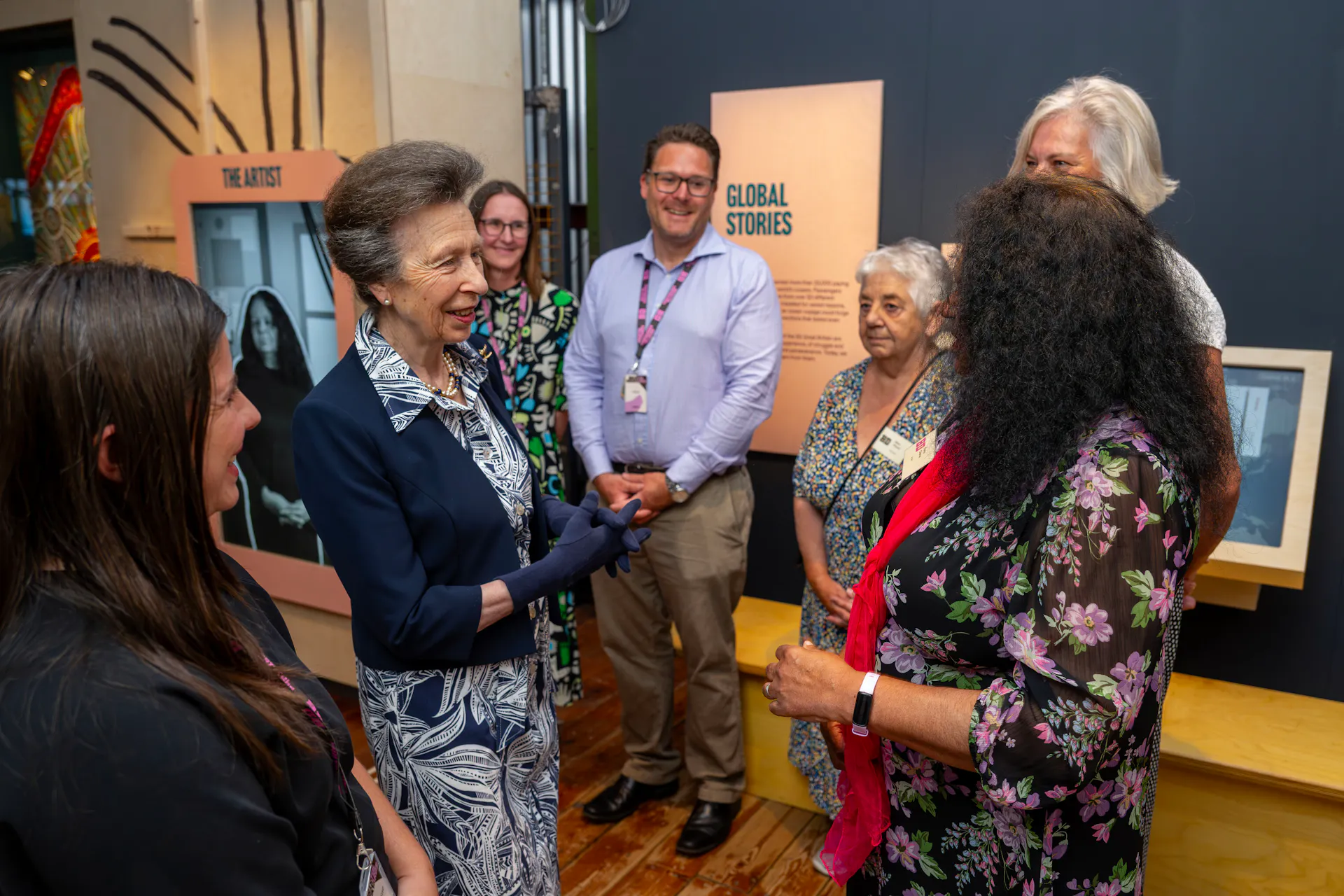 Images of HRH the Princess Royal opening and visiting the new museum 