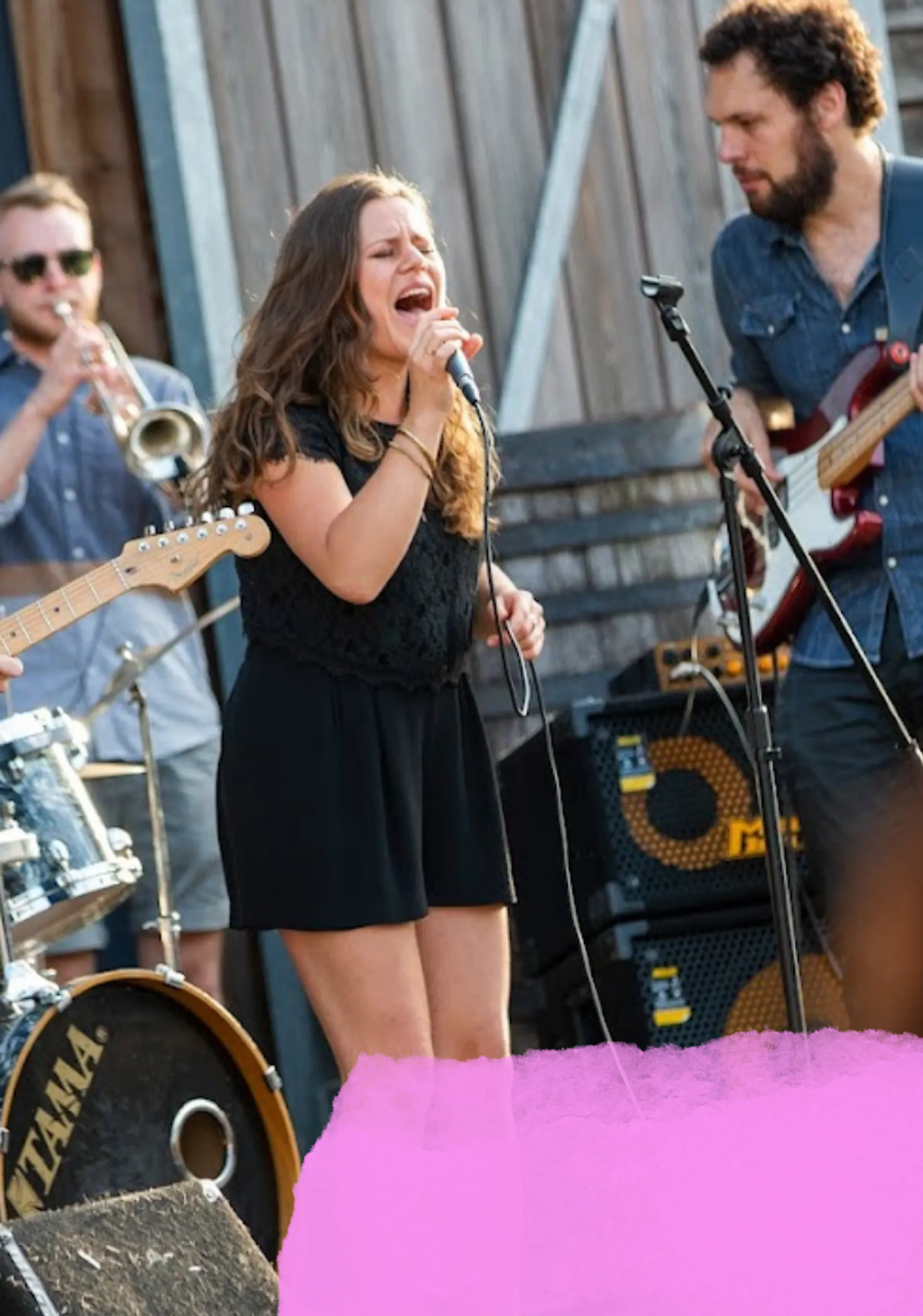 Band performing at Bristol Dockyards, home of SS Great Britain