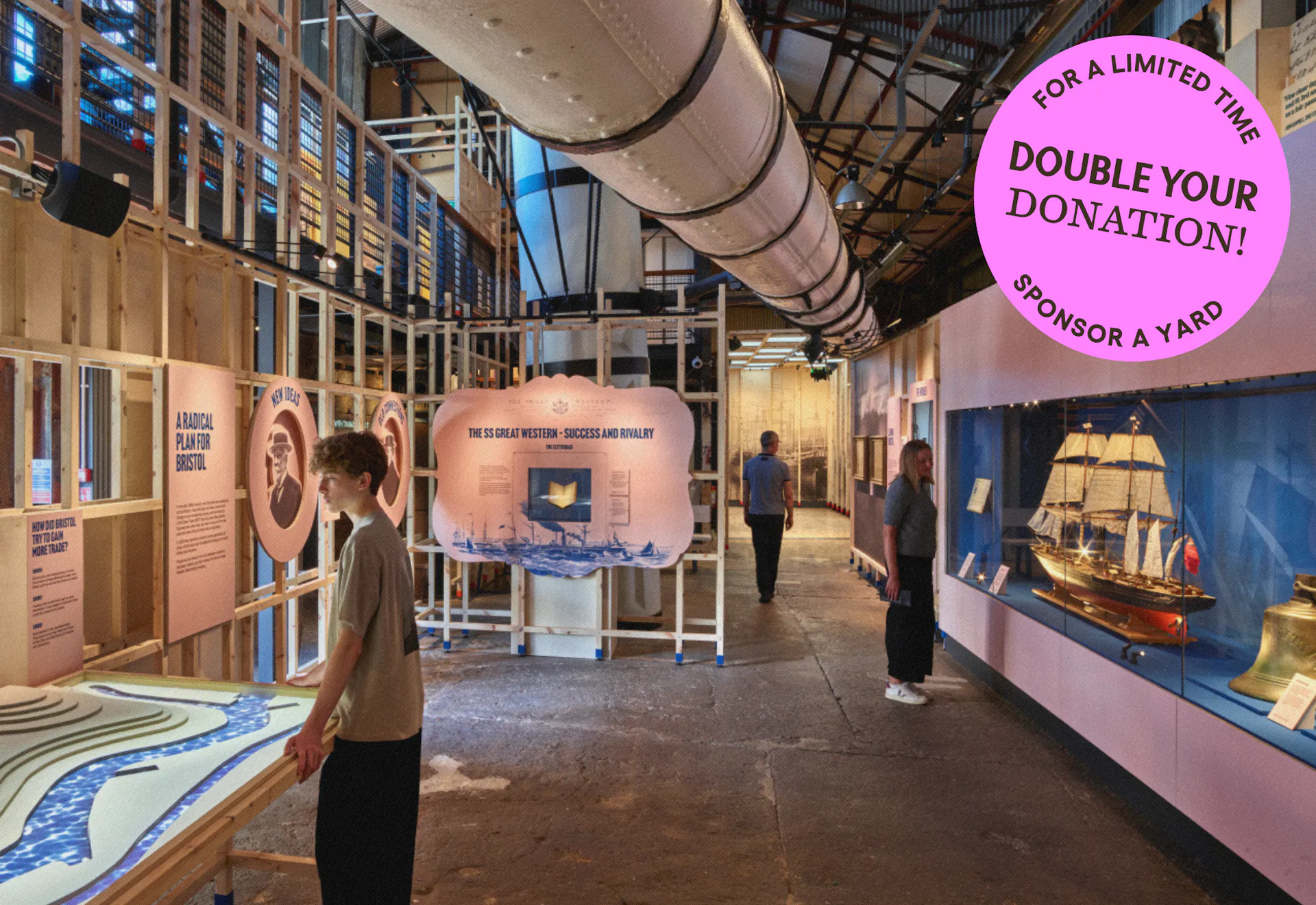 New Museum with Double Your Impact Sticker