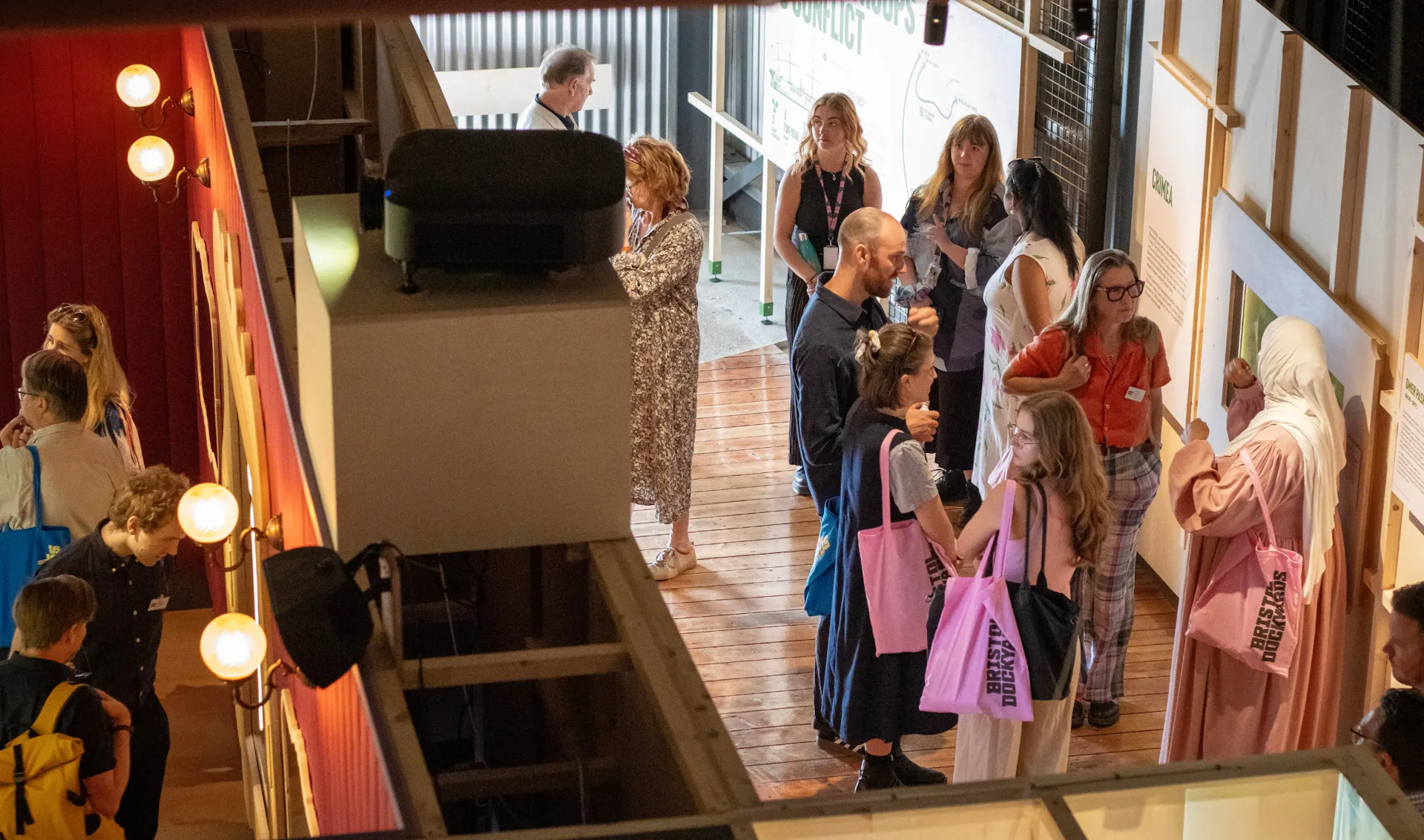Museum preview event at Bristol Dockyards