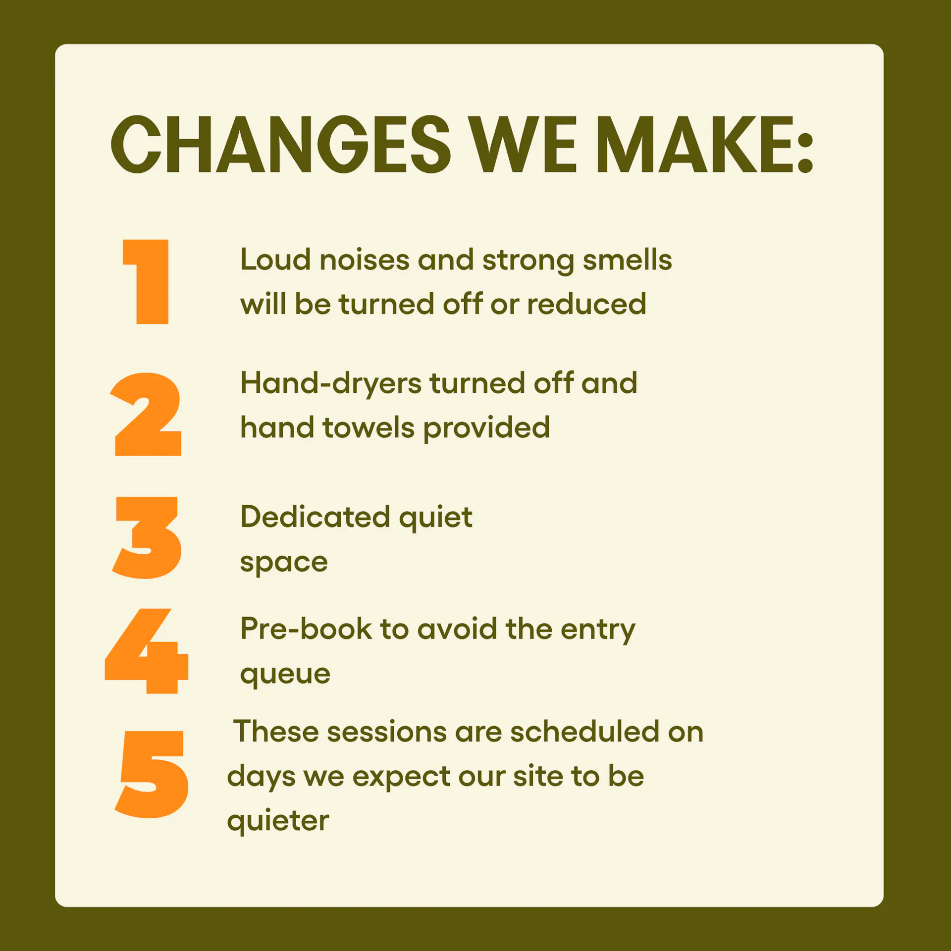 a square graphic explaining the calm sessions
