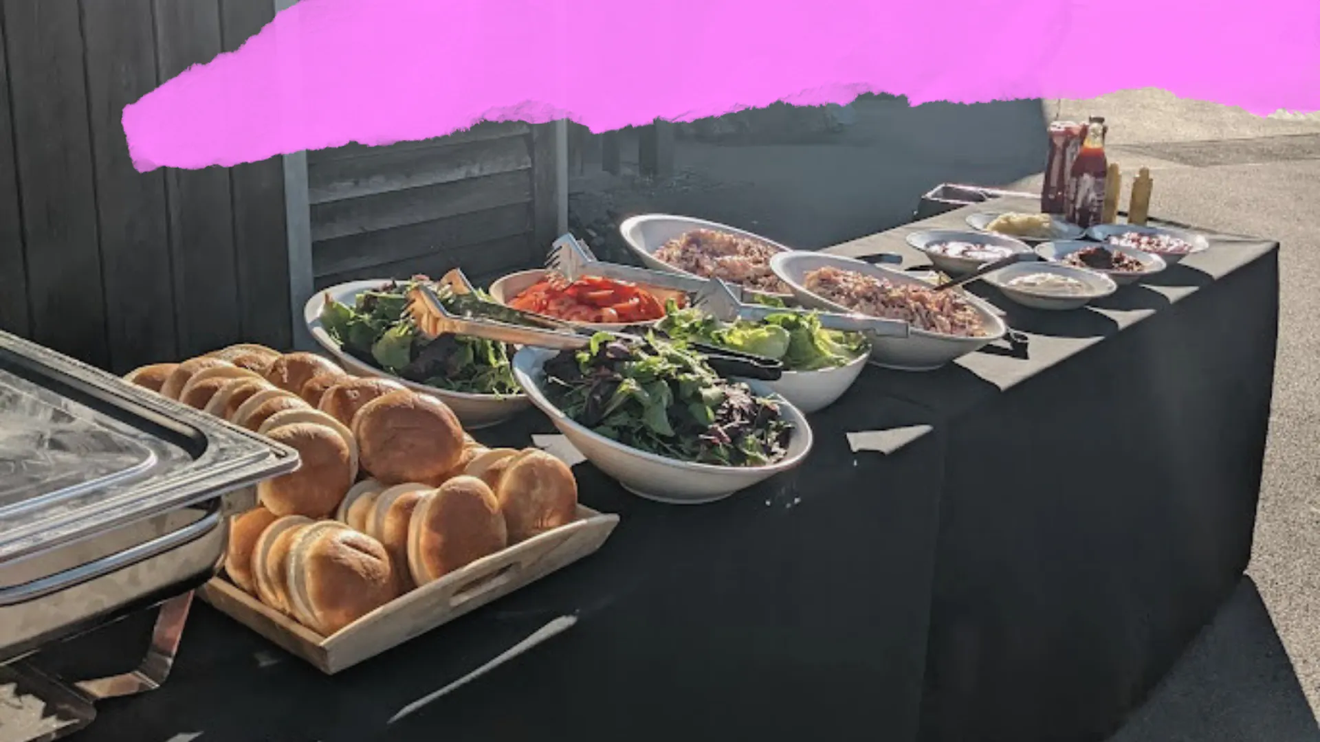 Barbecue food at Bristol Dockyards