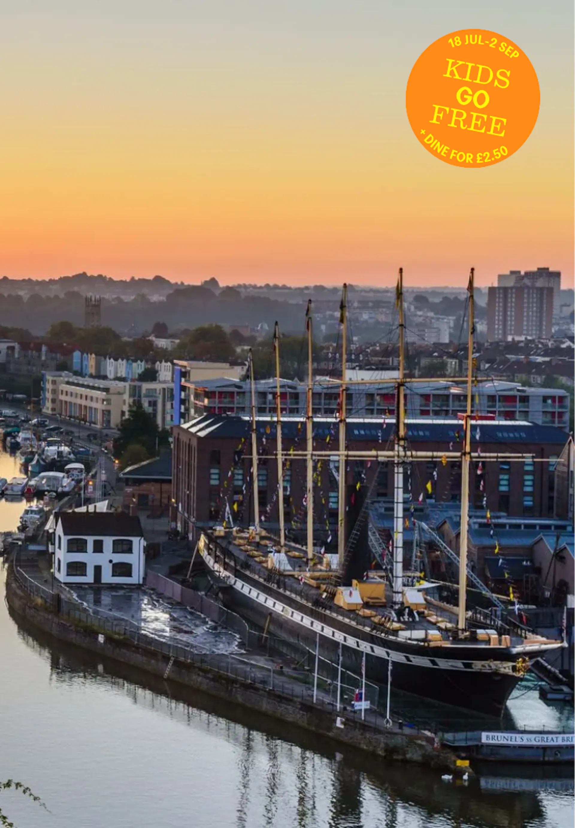 Bristol Dockyards & Harbour Sun Set 