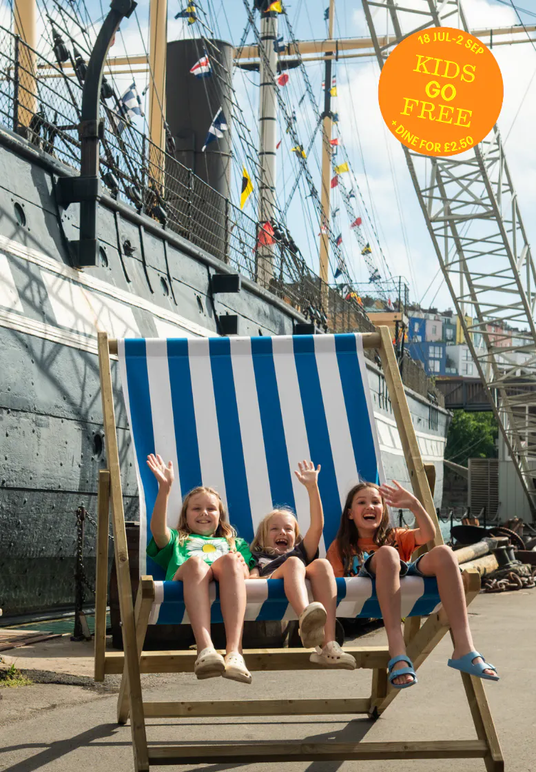 Kids having fun on Bristol Dockyards over summer
