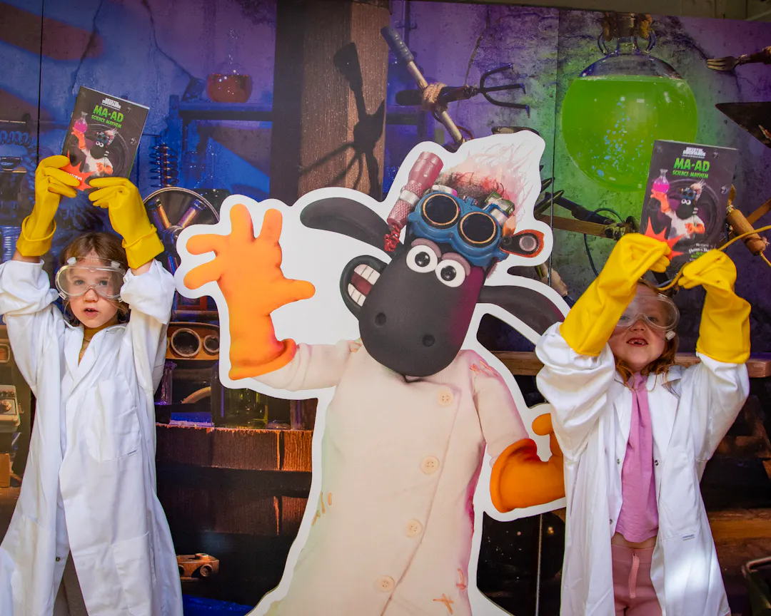 Children enjoying Ma-ad Science Mayhem at Bristol Dockyards