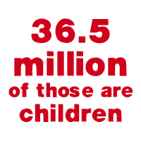 36.5 million of those are children